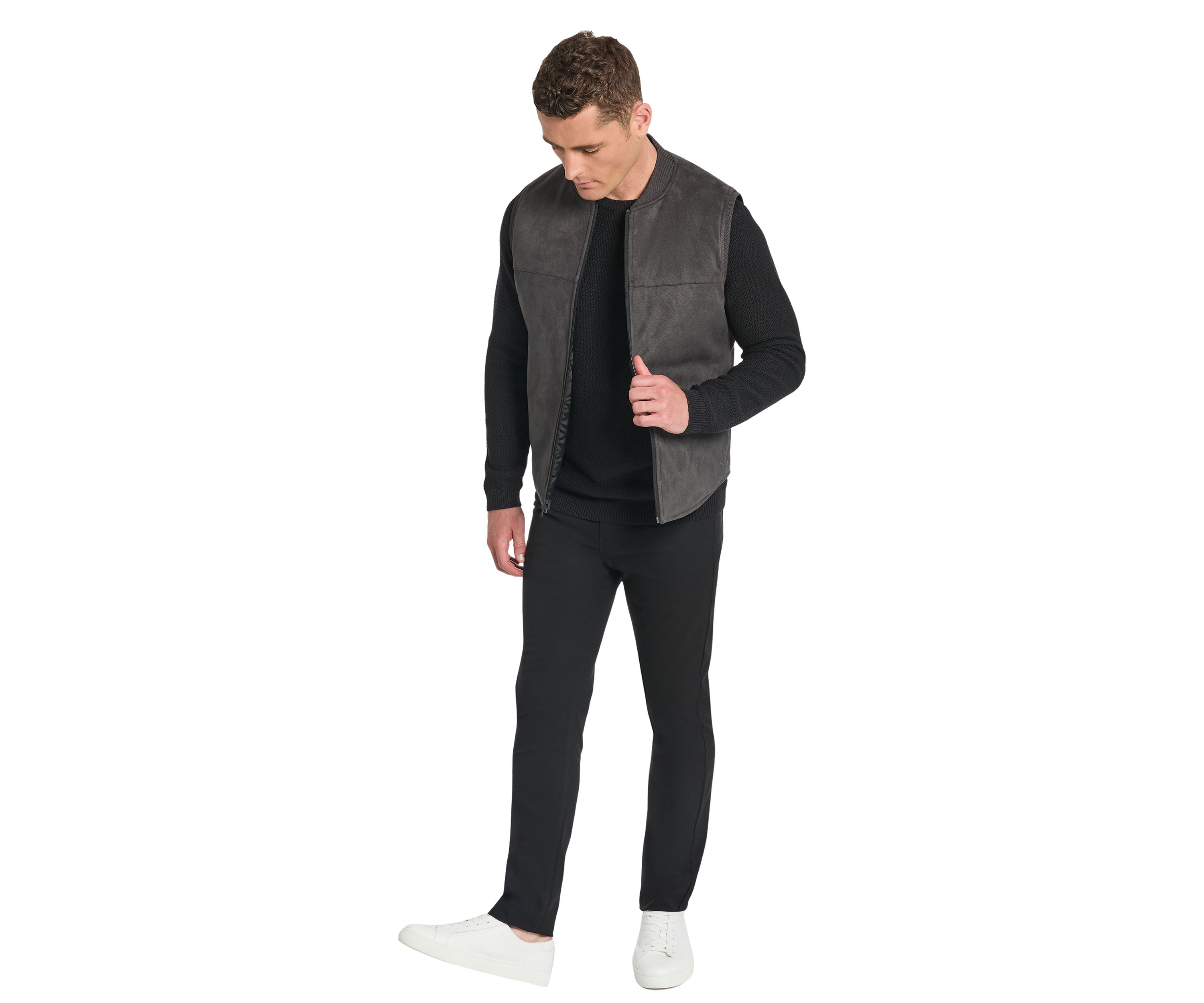 Mens Reversible Suede Vest