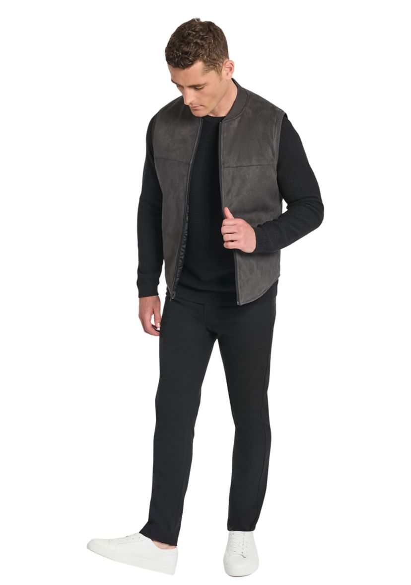 Mens Reversible Suede Vest