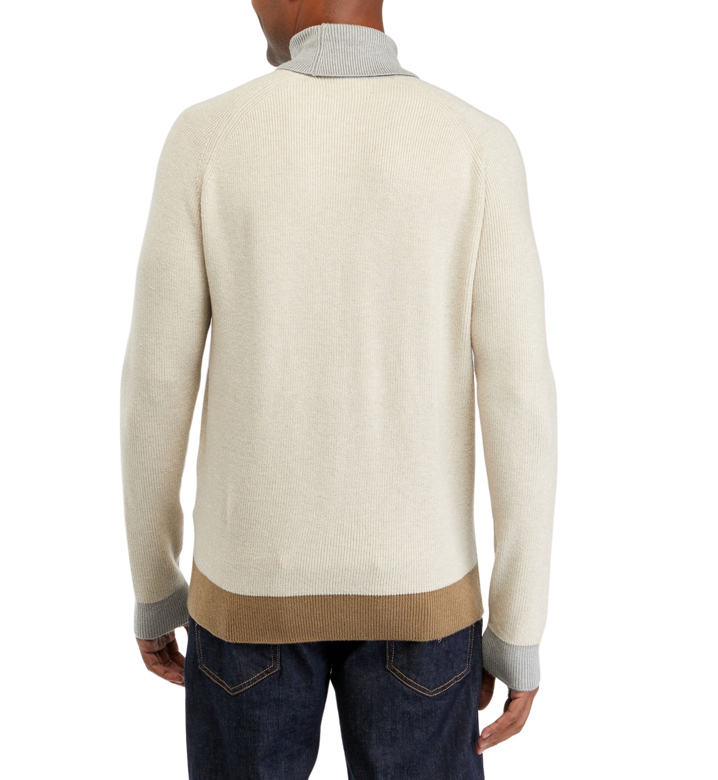 Mens Foldover Turtleneck Sweater