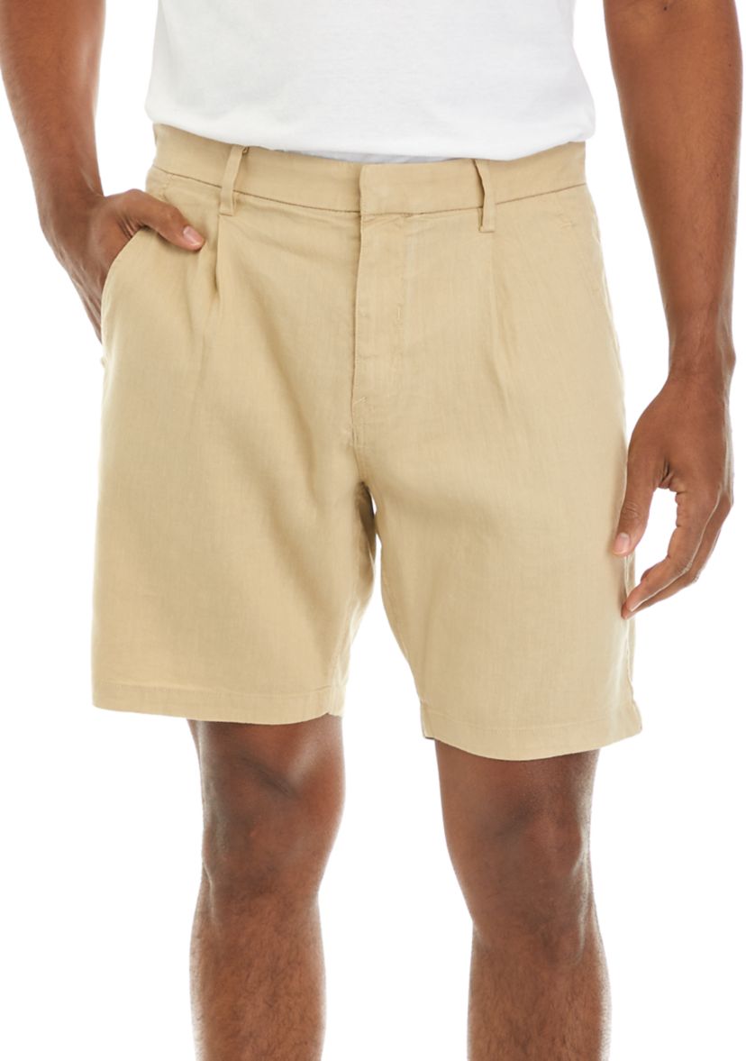 Mens Pleated Shorts