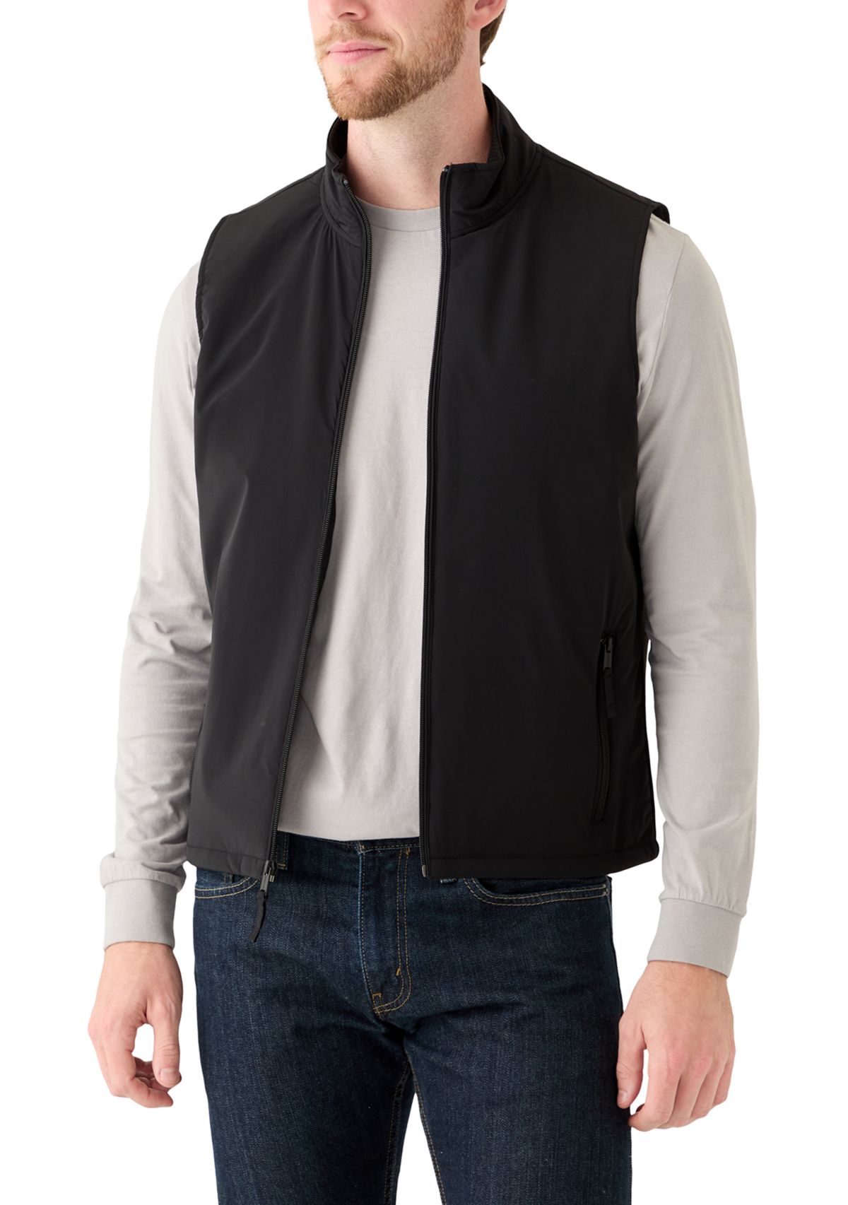 Mens Sport Black Solid Classic Vest