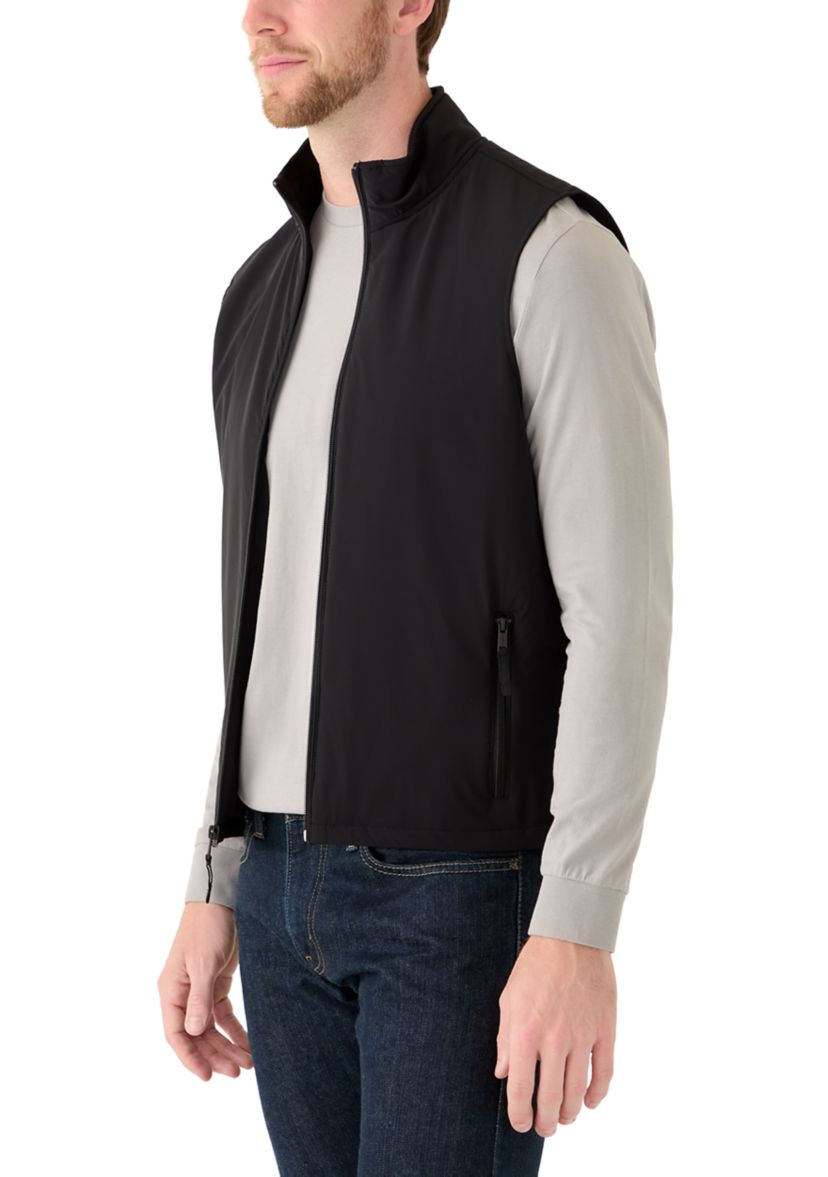 Mens Sport Black Solid Classic Vest