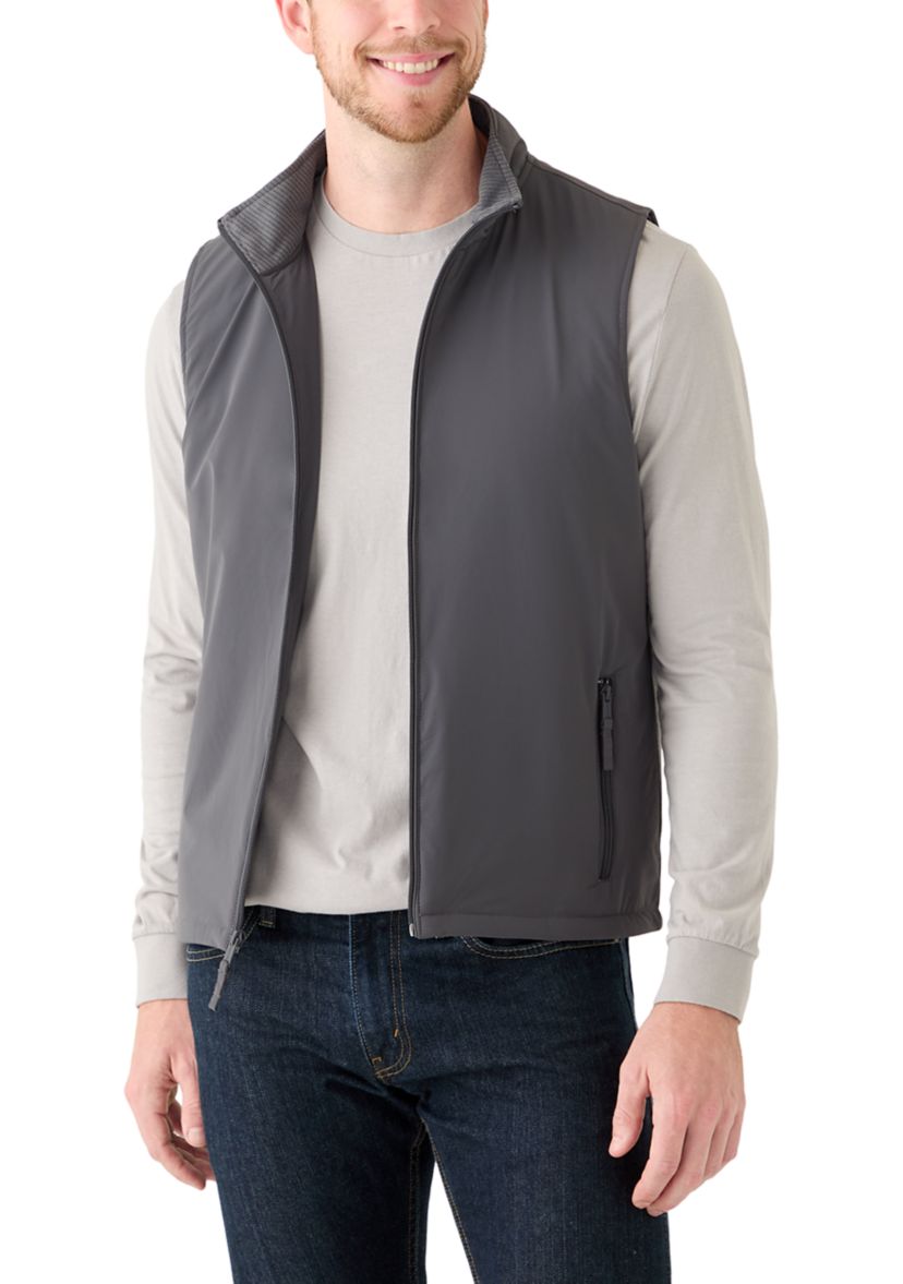 Mens Sport Charcoal Solid Classic Vest