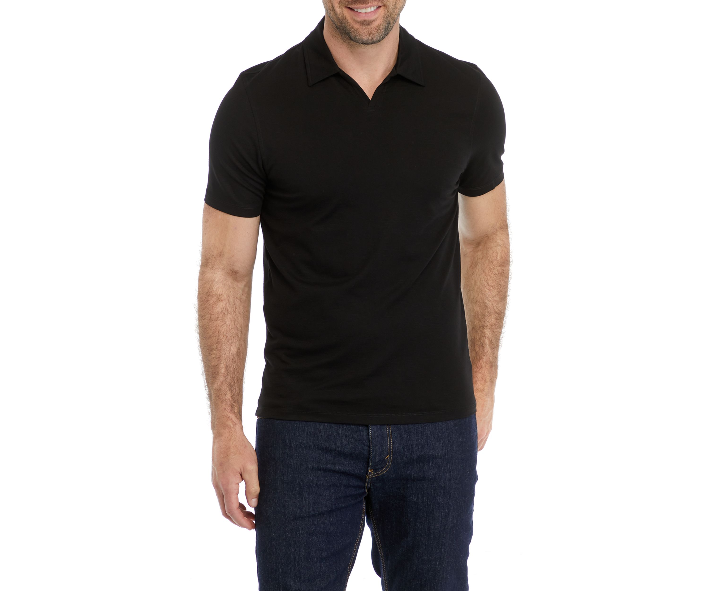 Mens Sport Solid Classic Polo Shirt