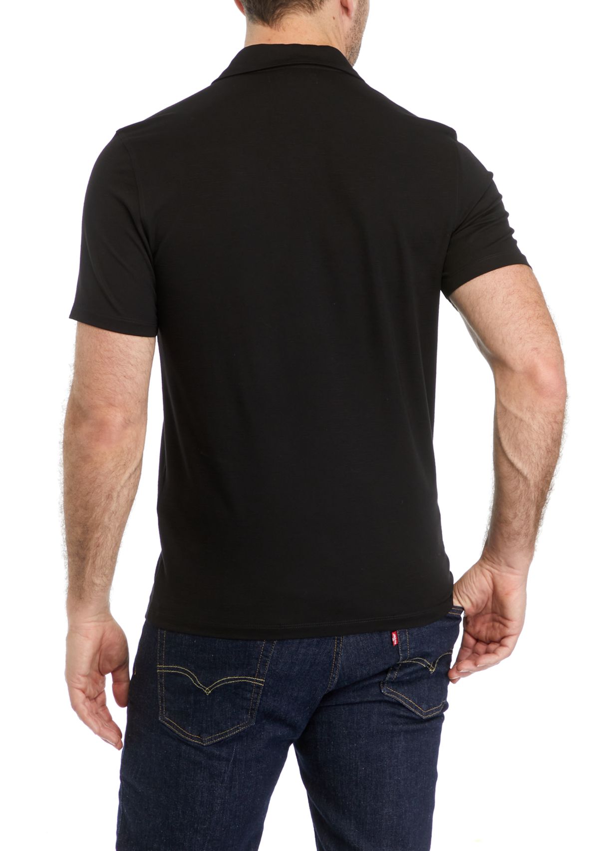 Mens Sport Solid Classic Polo Shirt