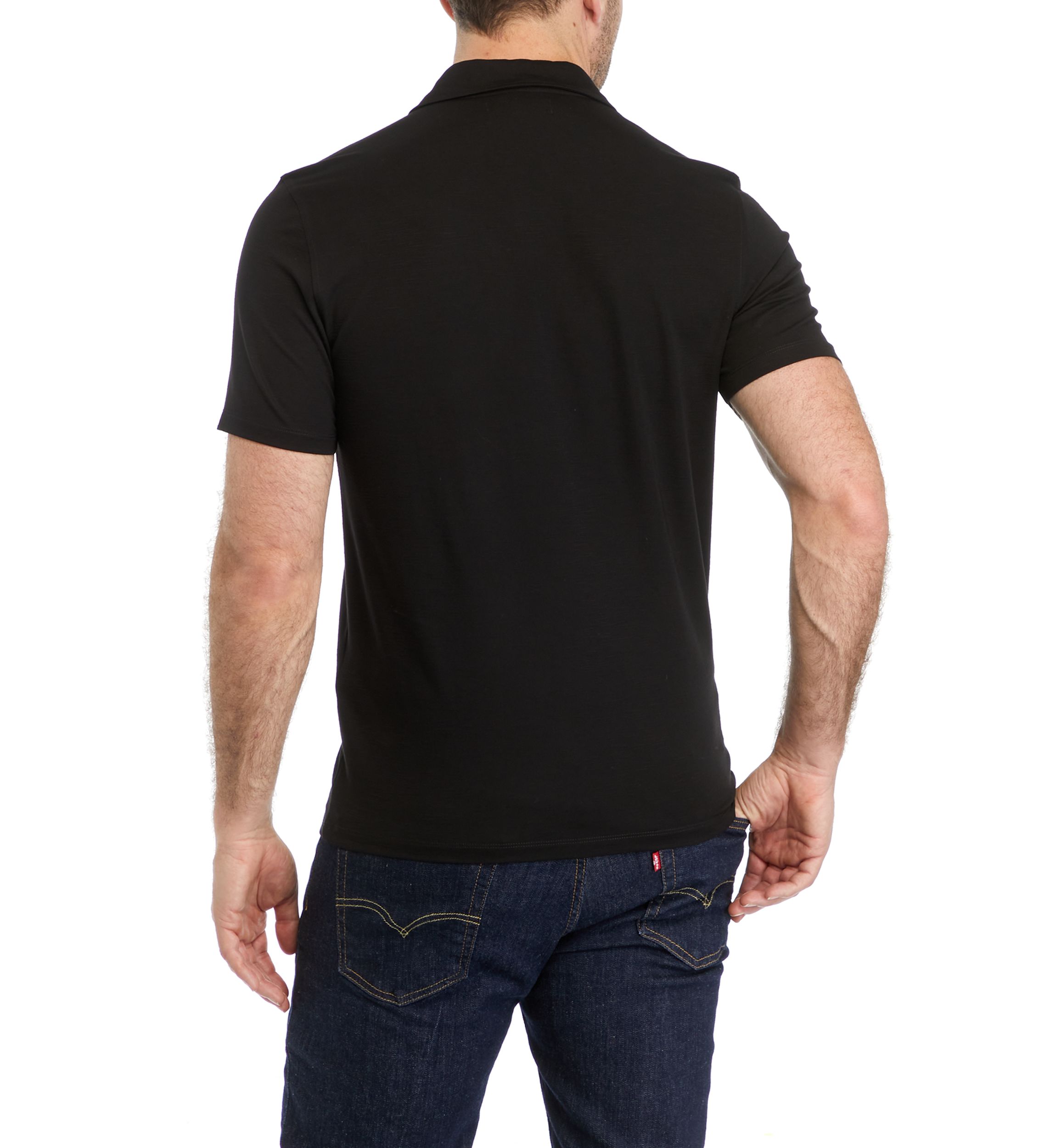 Mens Sport Solid Classic Polo Shirt