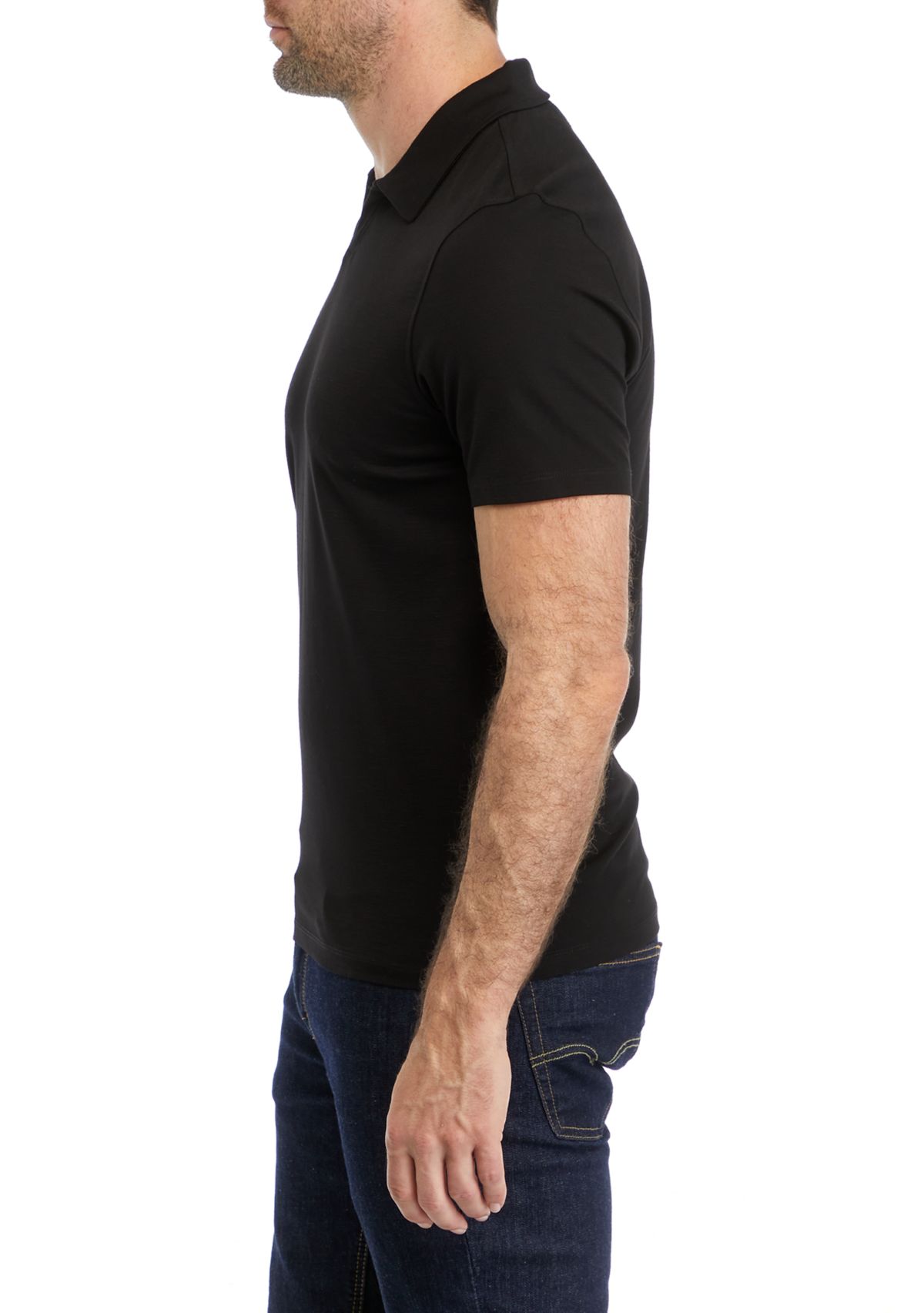 Mens Sport Solid Classic Polo Shirt