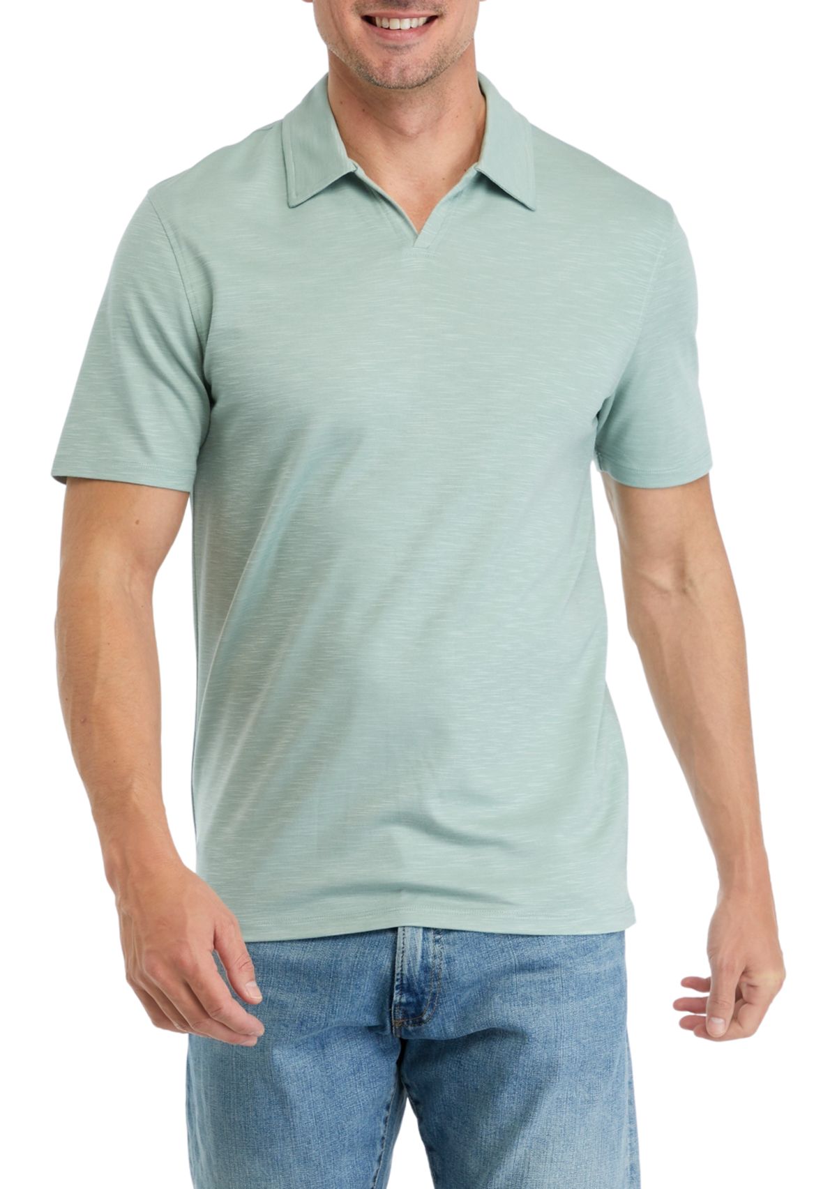 Mens Sport Solid Classic Polo Shirt
