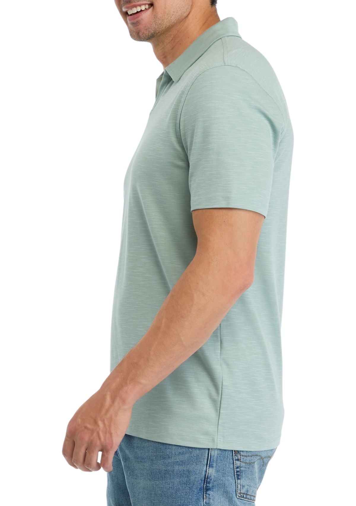Mens Sport Solid Classic Polo Shirt