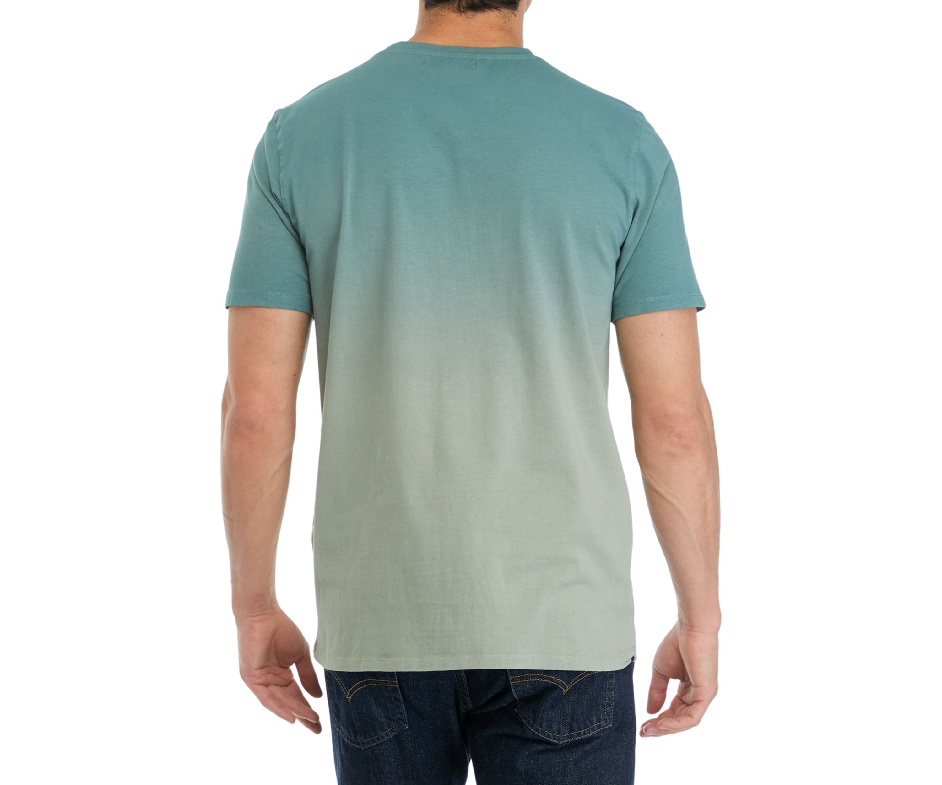 Mens Dip Dyed Classic Crew Neck T-Shirt