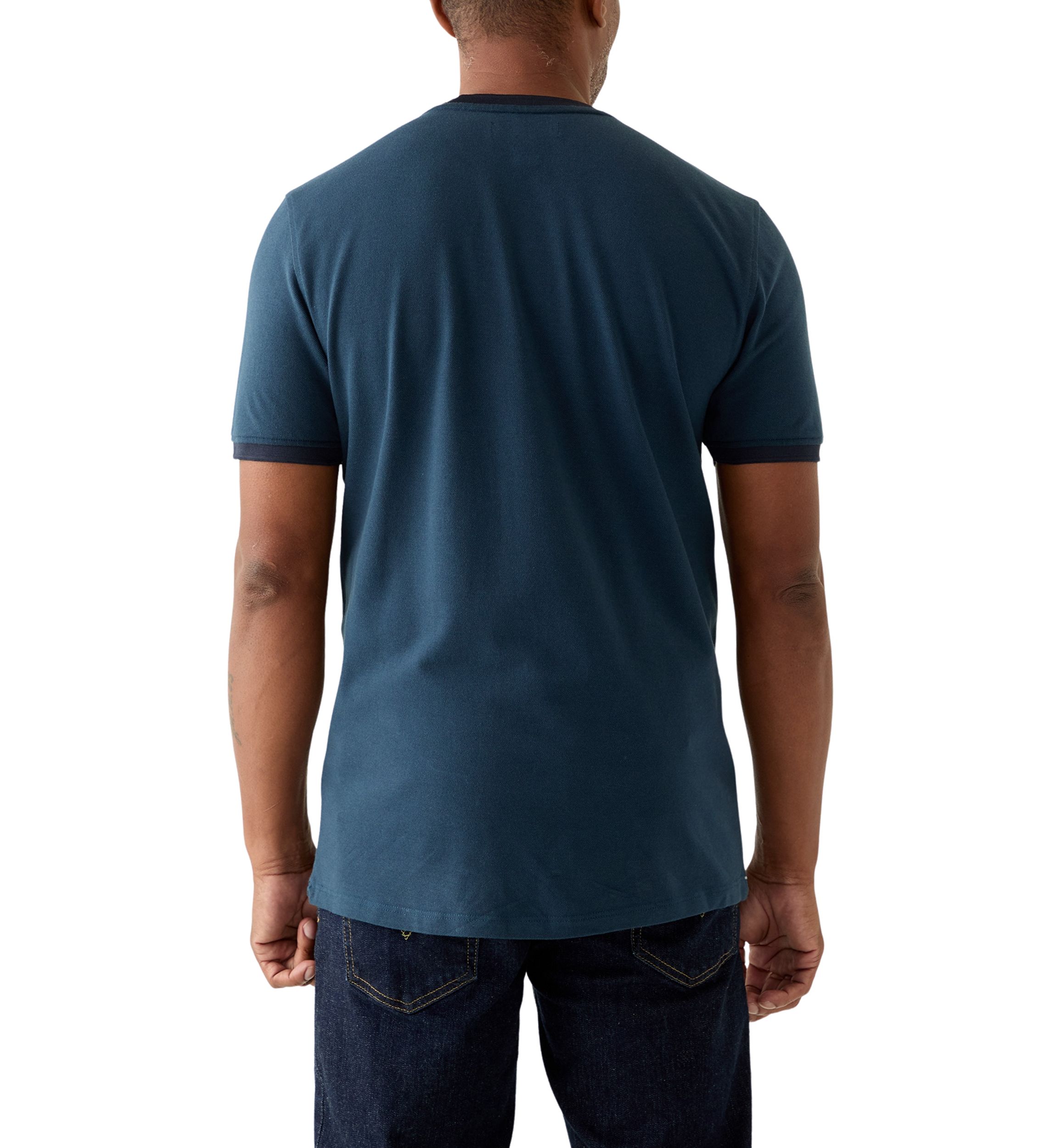Mens Sport Classic Trim Crew Neck T-Shirt
