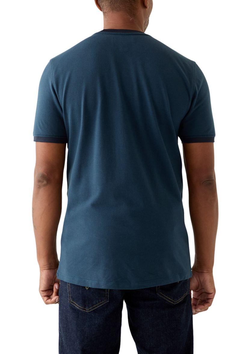 Mens Sport Classic Trim Crew Neck T-Shirt