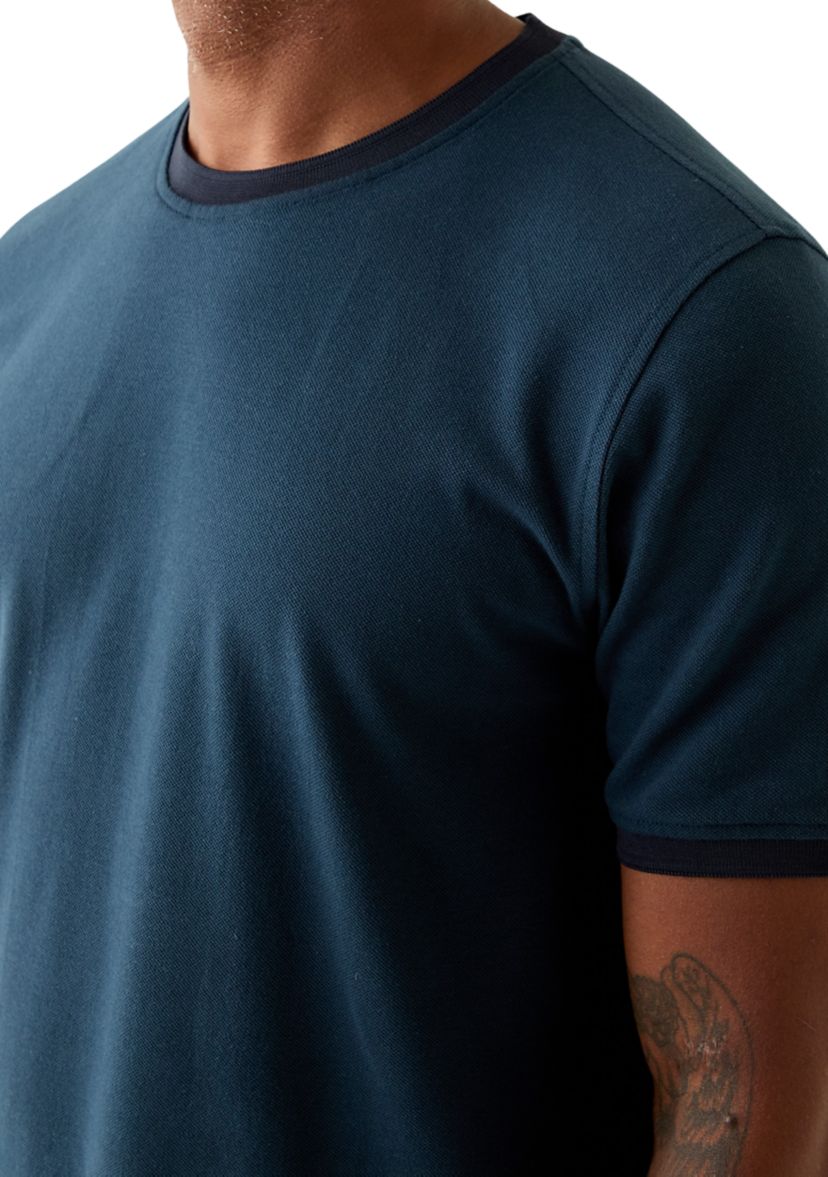 Mens Sport Classic Trim Crew Neck T-Shirt