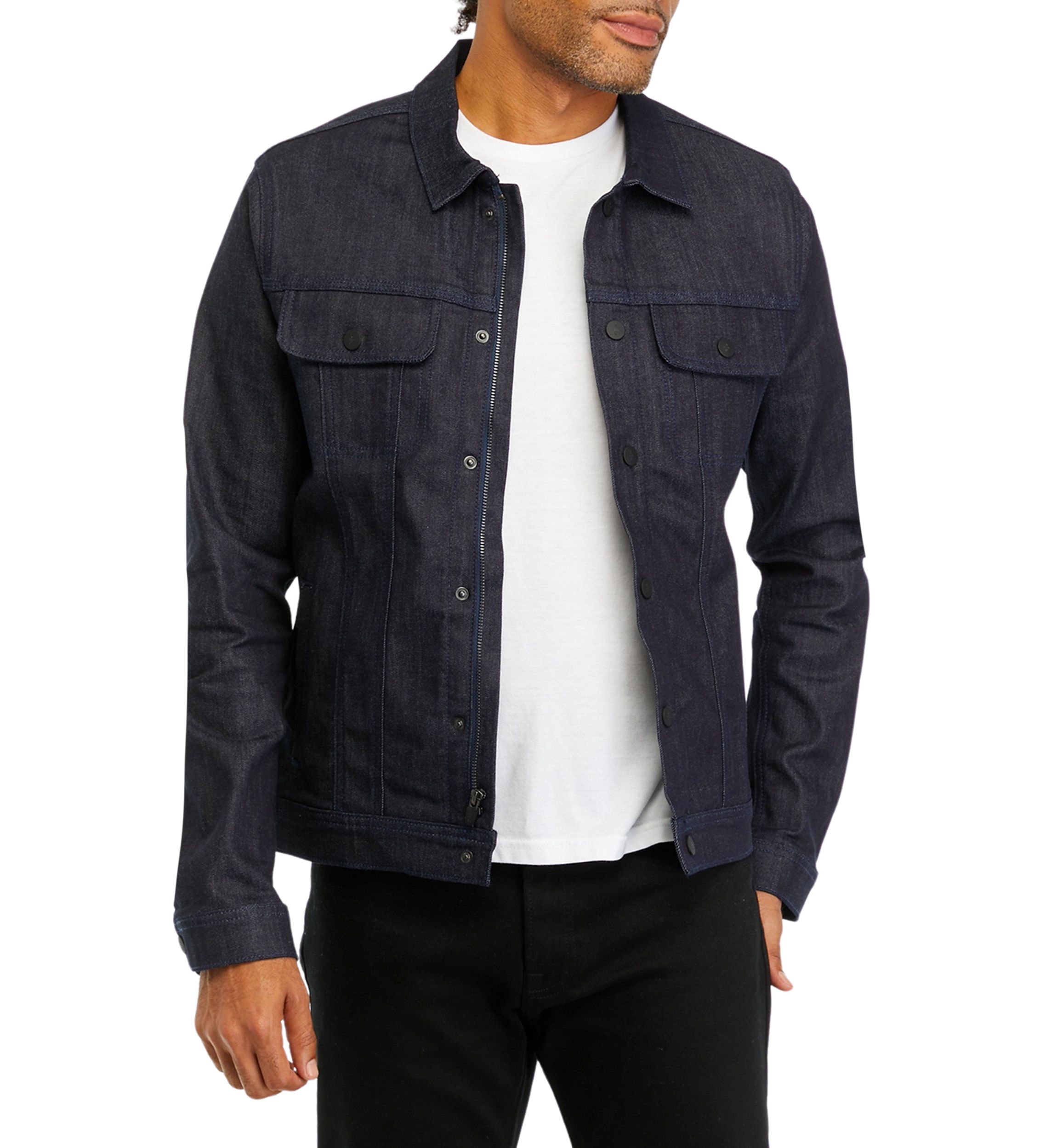 Navy Denim Classic Sport Coat 