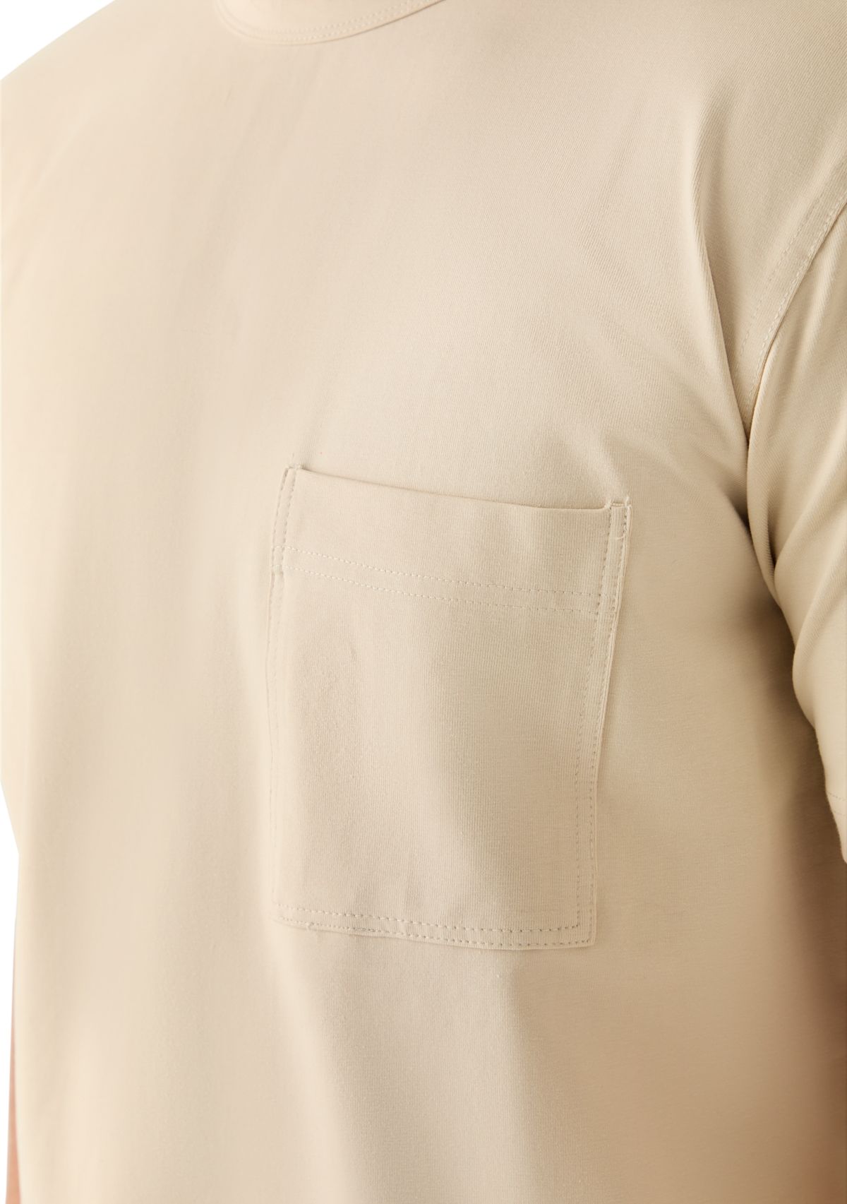 Sport Offwhite Solid Classic Crewneck Tee