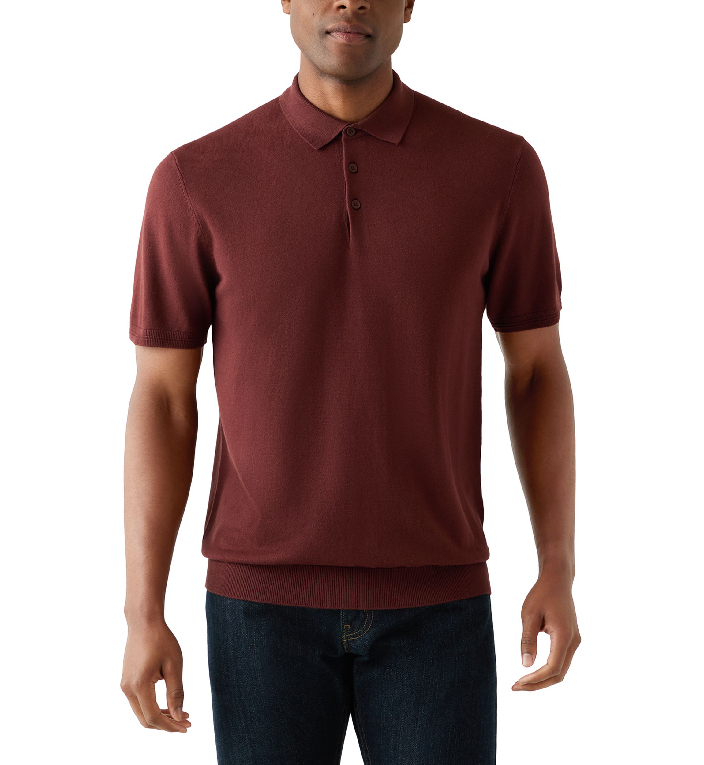 Mens Basic Sweater Polo