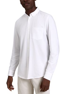 Kenneth Cole Men's Classic Dress Shirt, White, Large