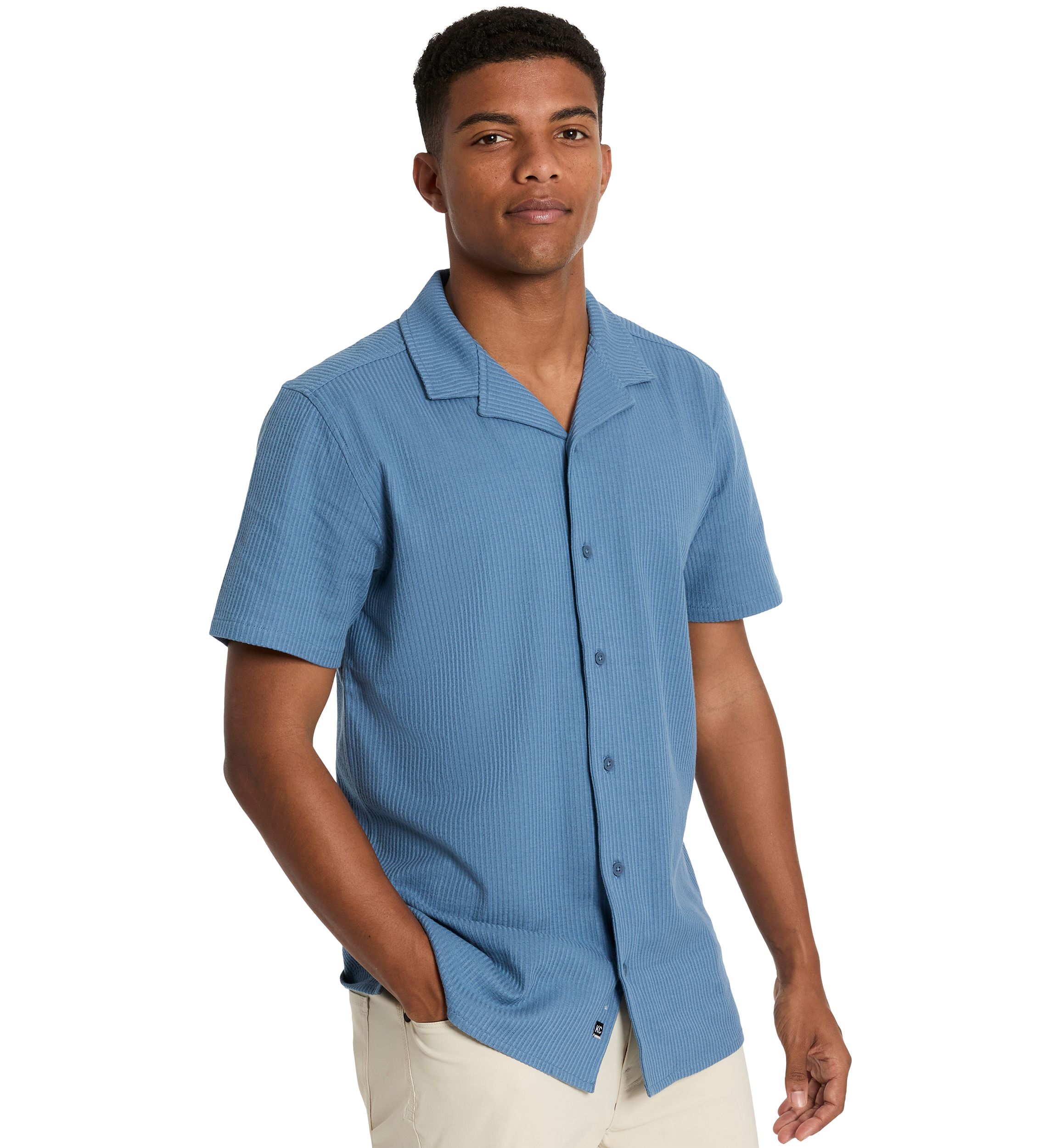 Mens Knit Camp Shirt