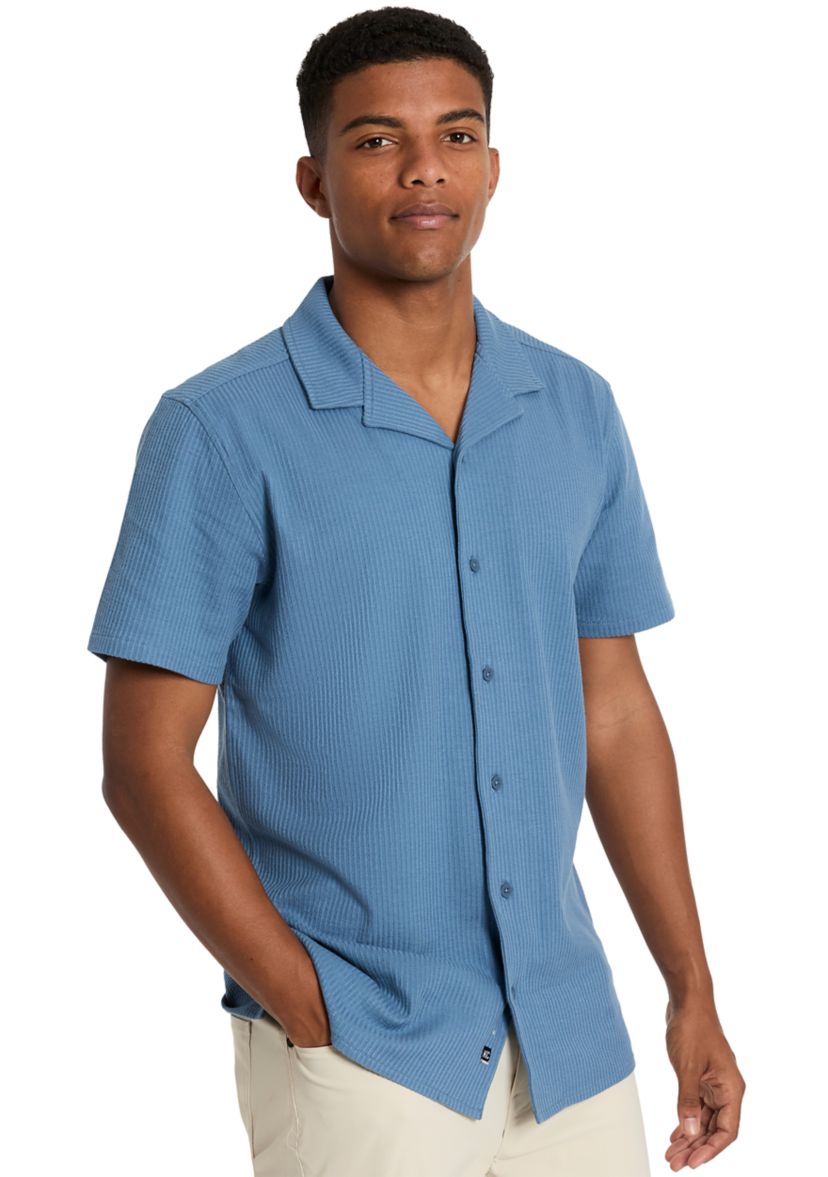 Mens Knit Camp Shirt