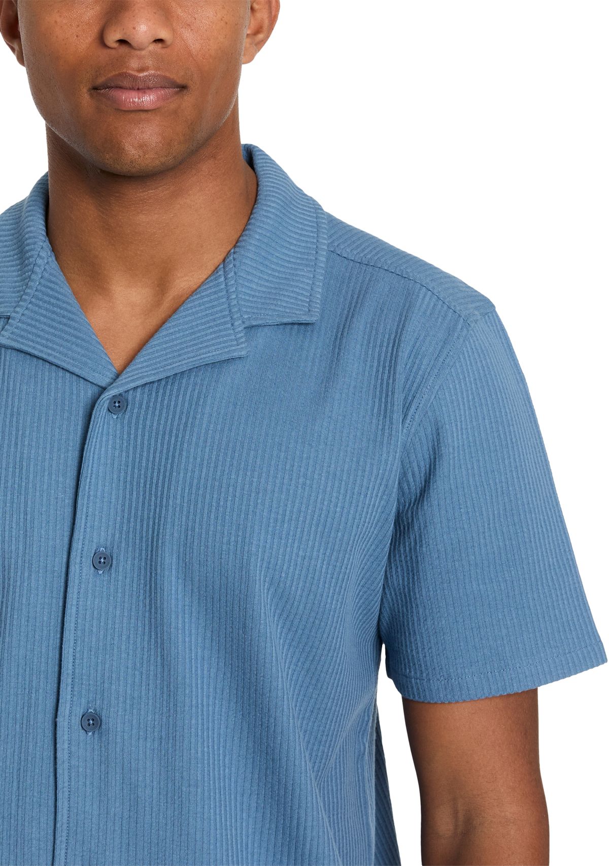 Mens Knit Camp Shirt