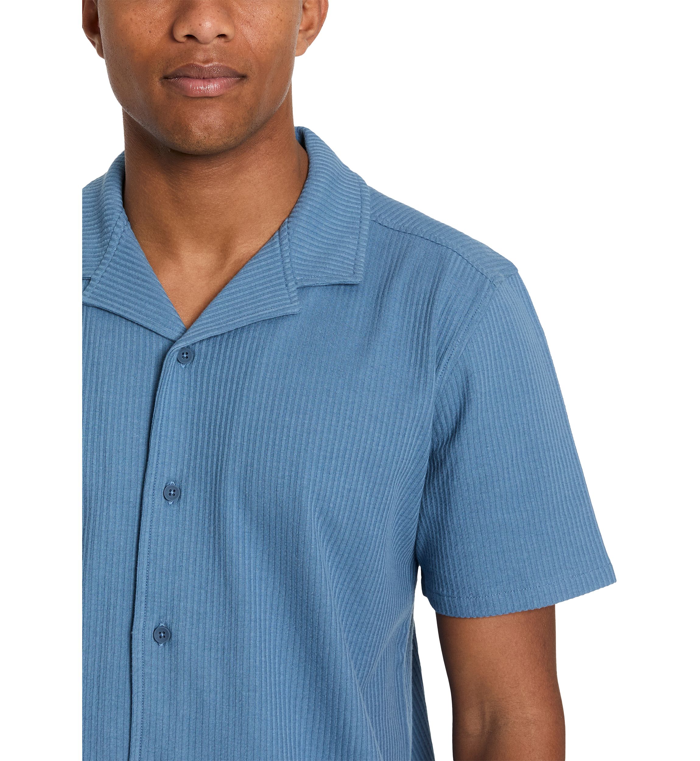 Mens Knit Camp Shirt