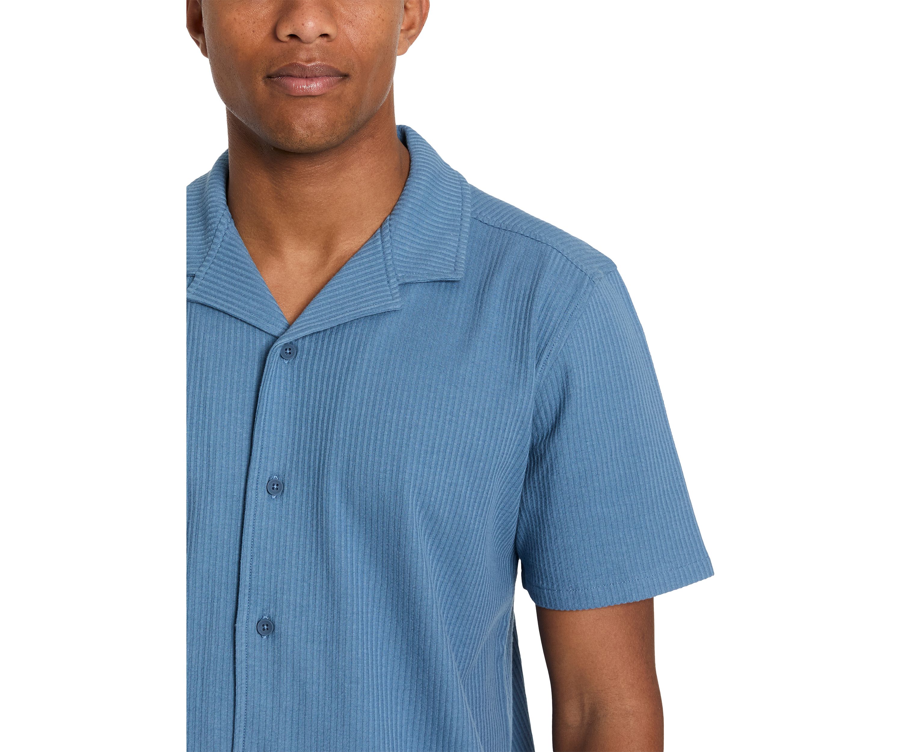 Mens Knit Camp Shirt