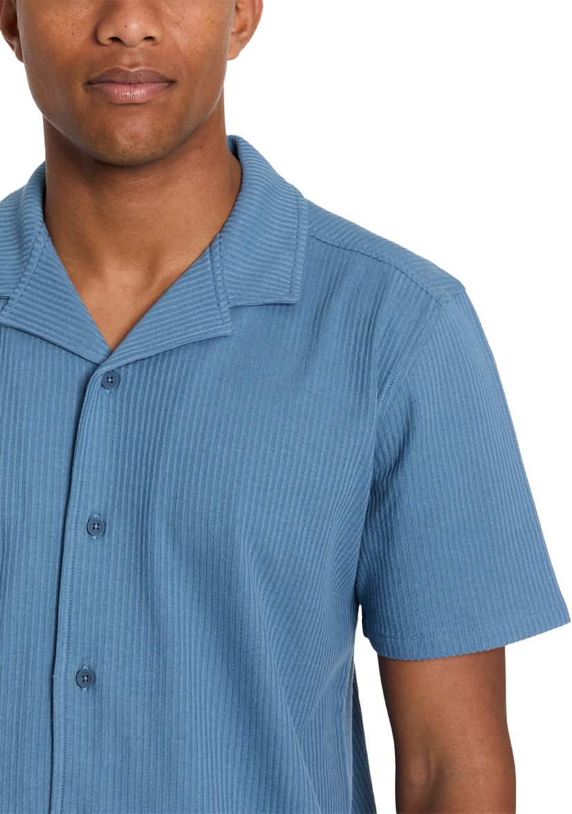 Mens Knit Camp Shirt