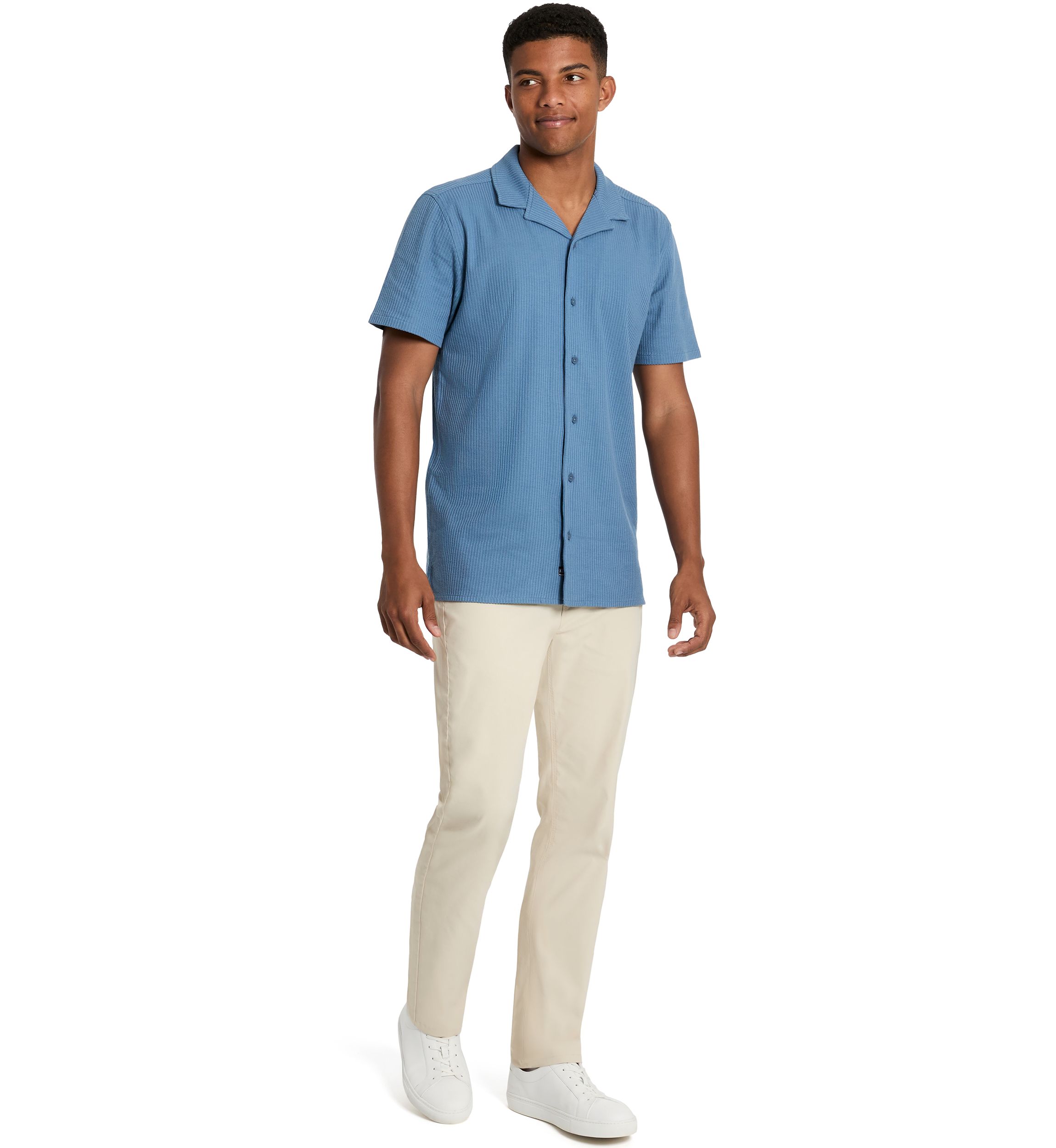 Mens Knit Camp Shirt