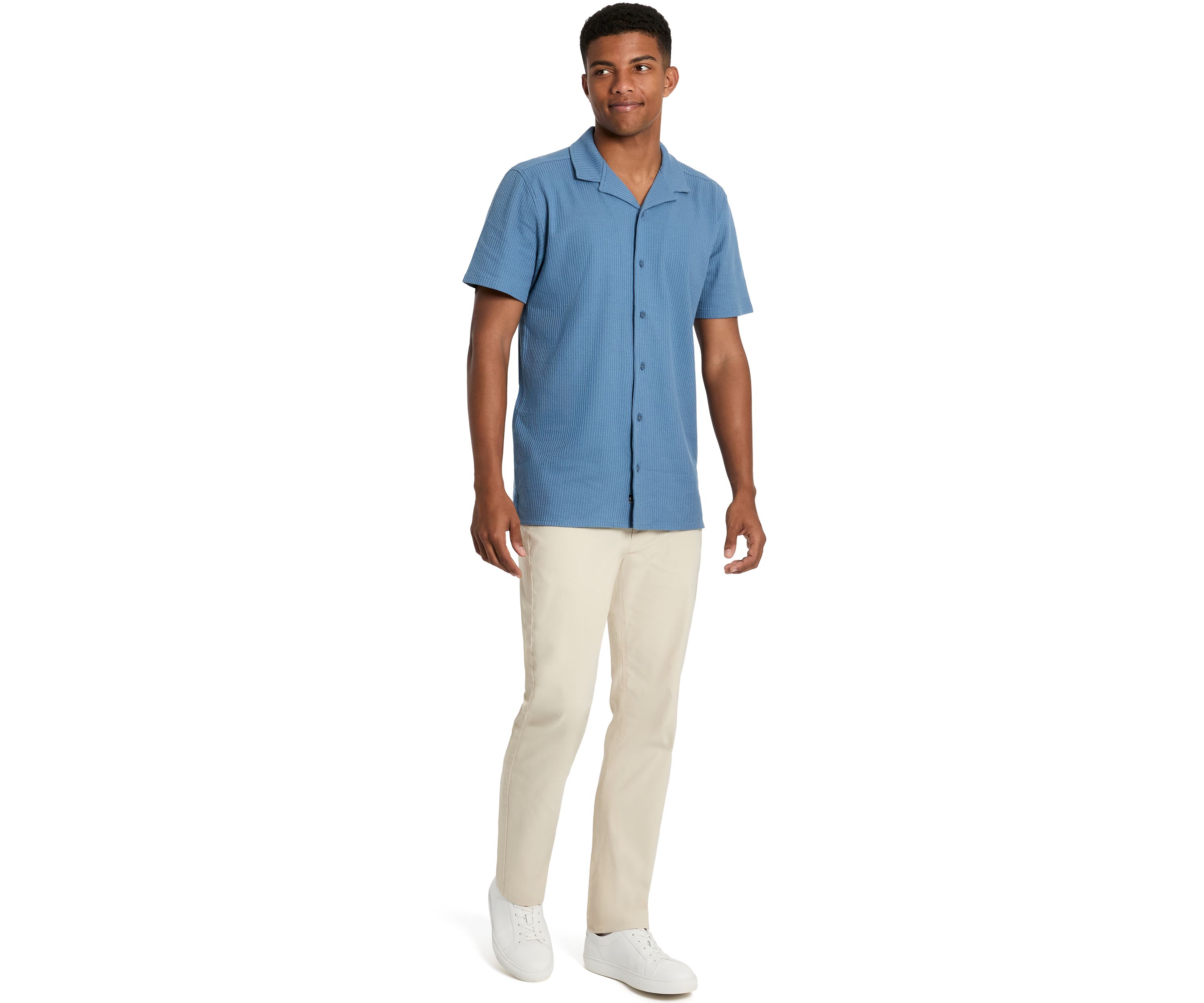 Mens Knit Camp Shirt