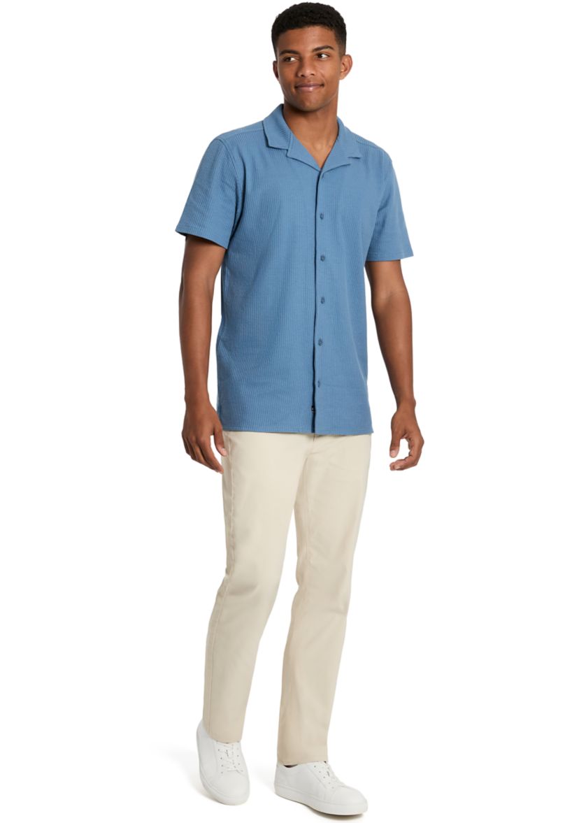 Mens Knit Camp Shirt