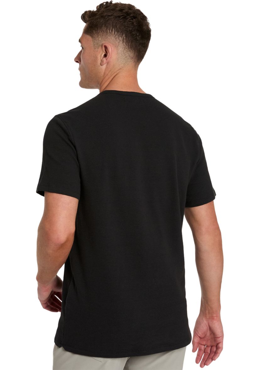 Sport Black Solid Classic Crew Neck T-Shirt 