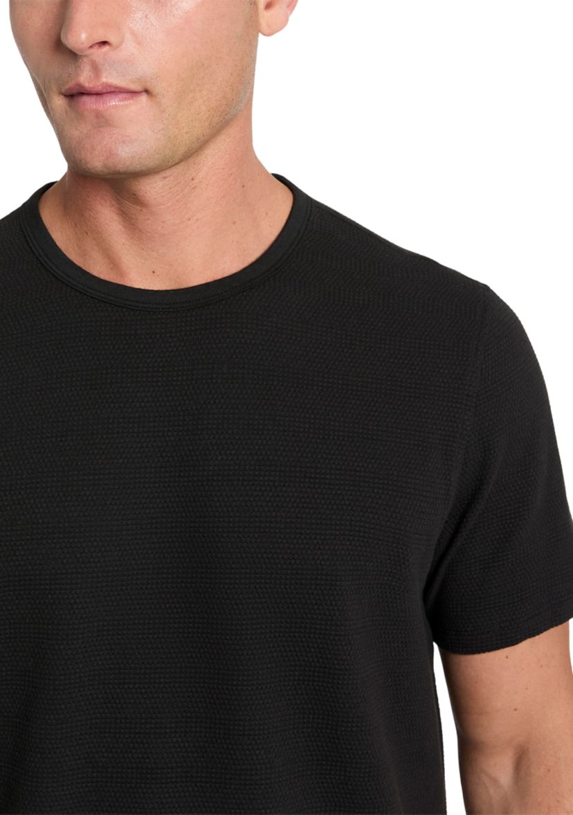Sport Black Solid Classic Crew Neck T-Shirt 