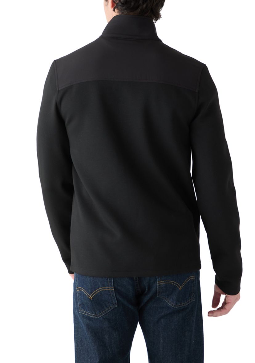 Mens Full-Zip Mock-Neck Sweater