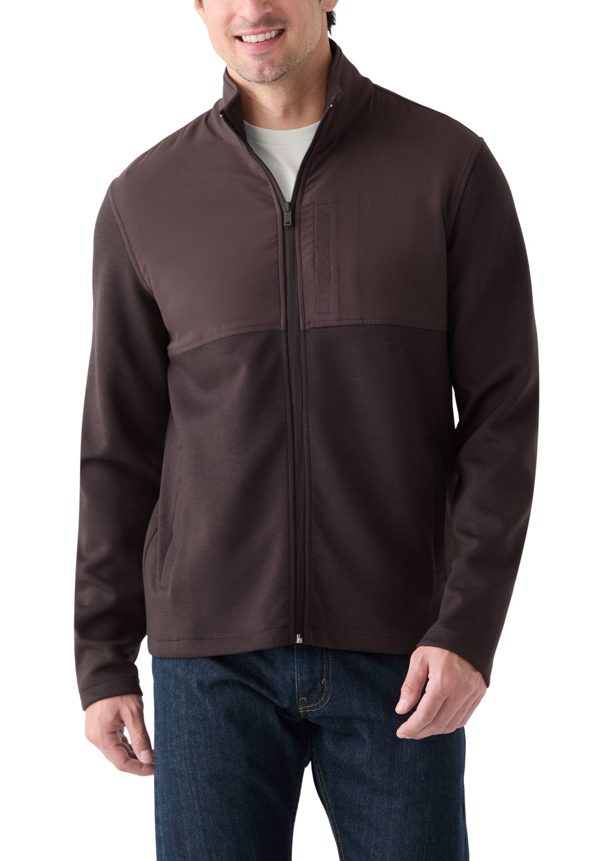  Mock Neck Full Zip Jacket