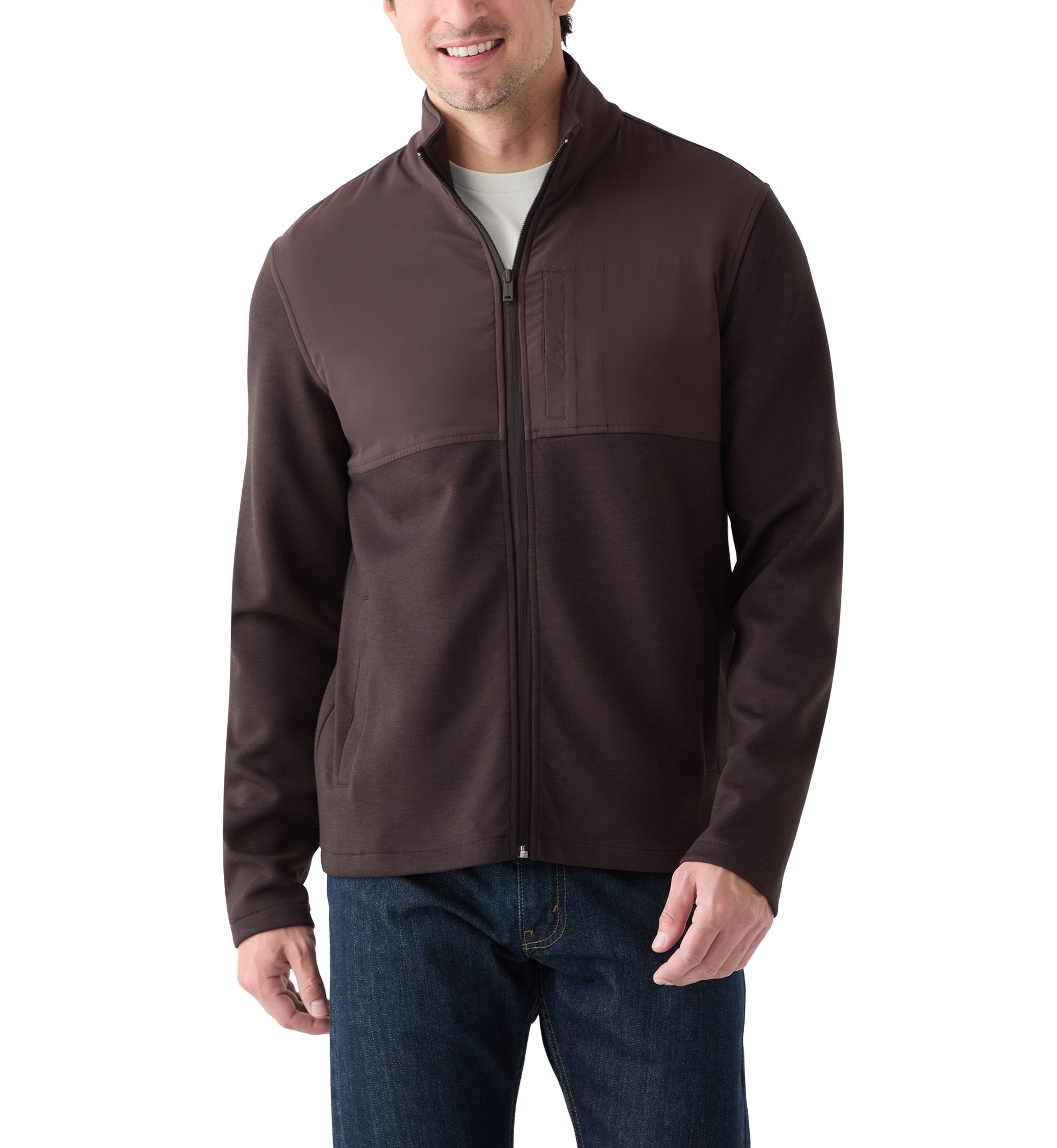  Mock Neck Full Zip Jacket