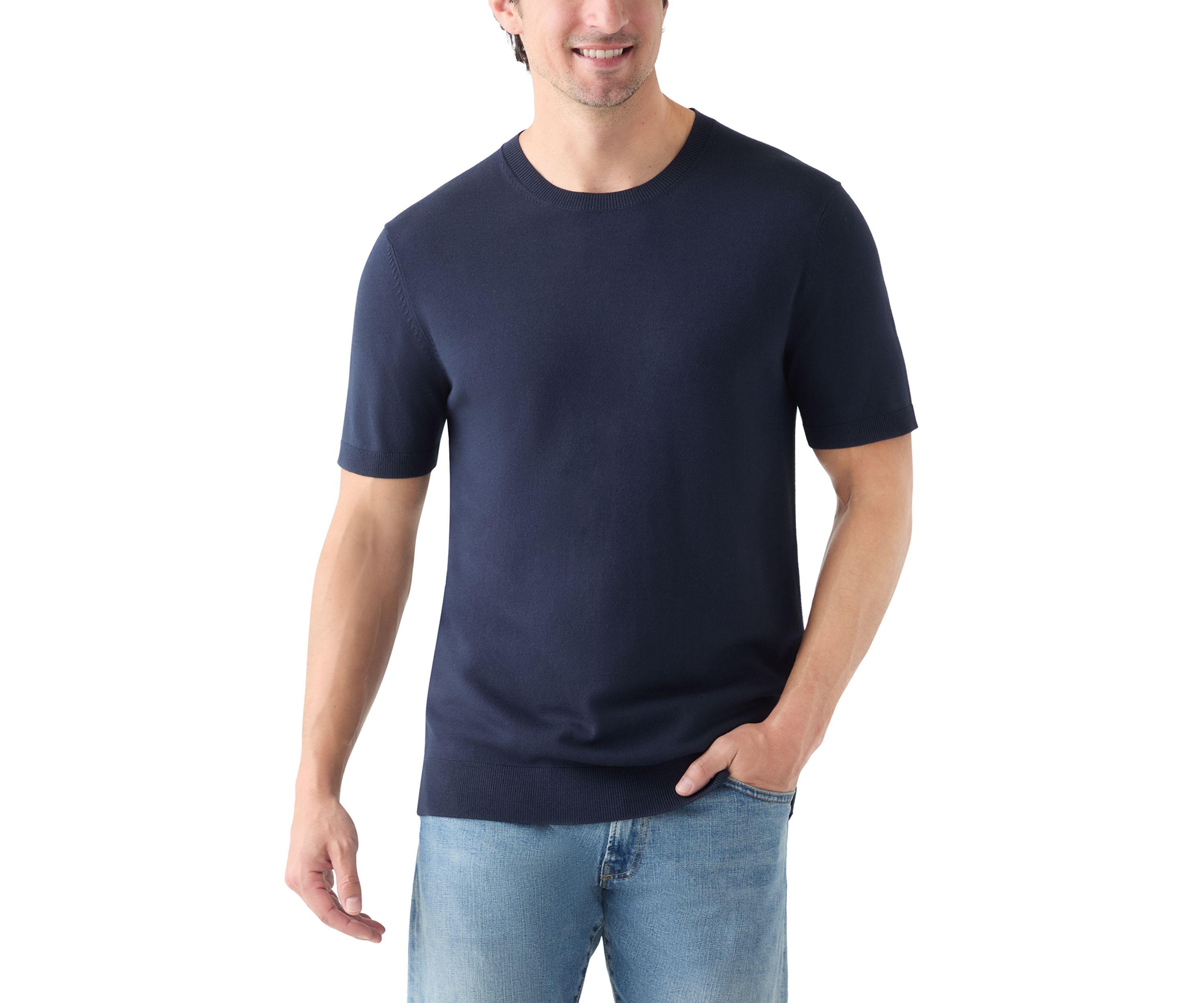 Mens Short Sleeve Sweater 