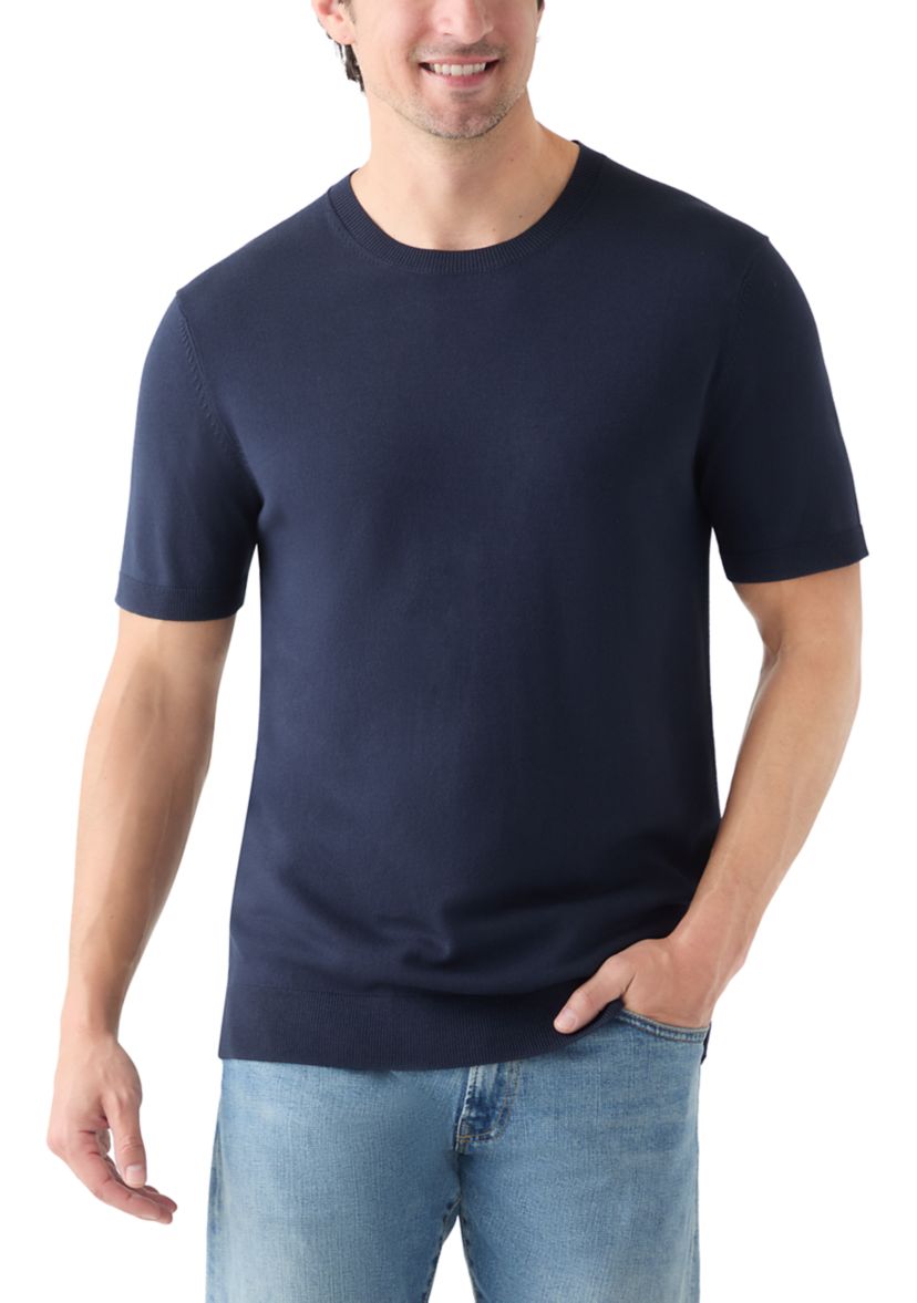 Mens Short Sleeve Sweater 