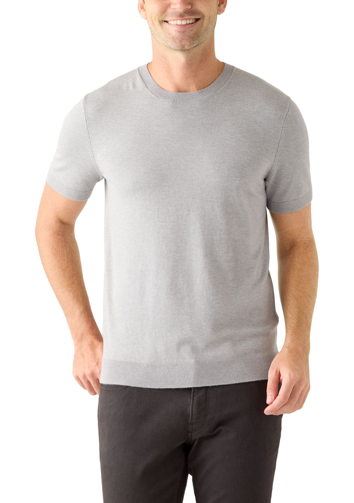 Mens Short Sleeve Sweater