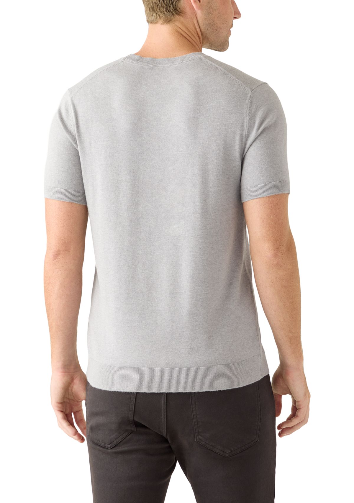 Mens Short Sleeve Sweater