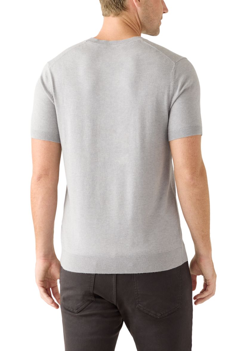 Mens Short Sleeve Sweater