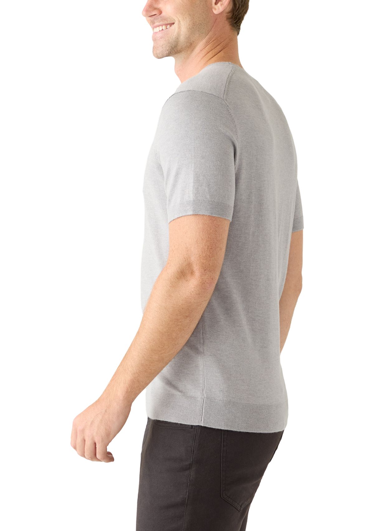 Mens Short Sleeve Sweater