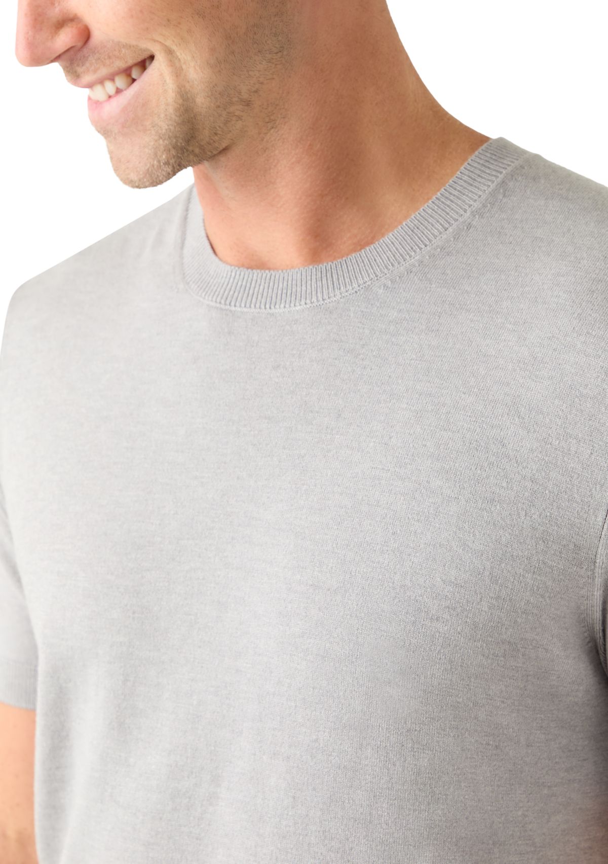 Mens Short Sleeve Sweater