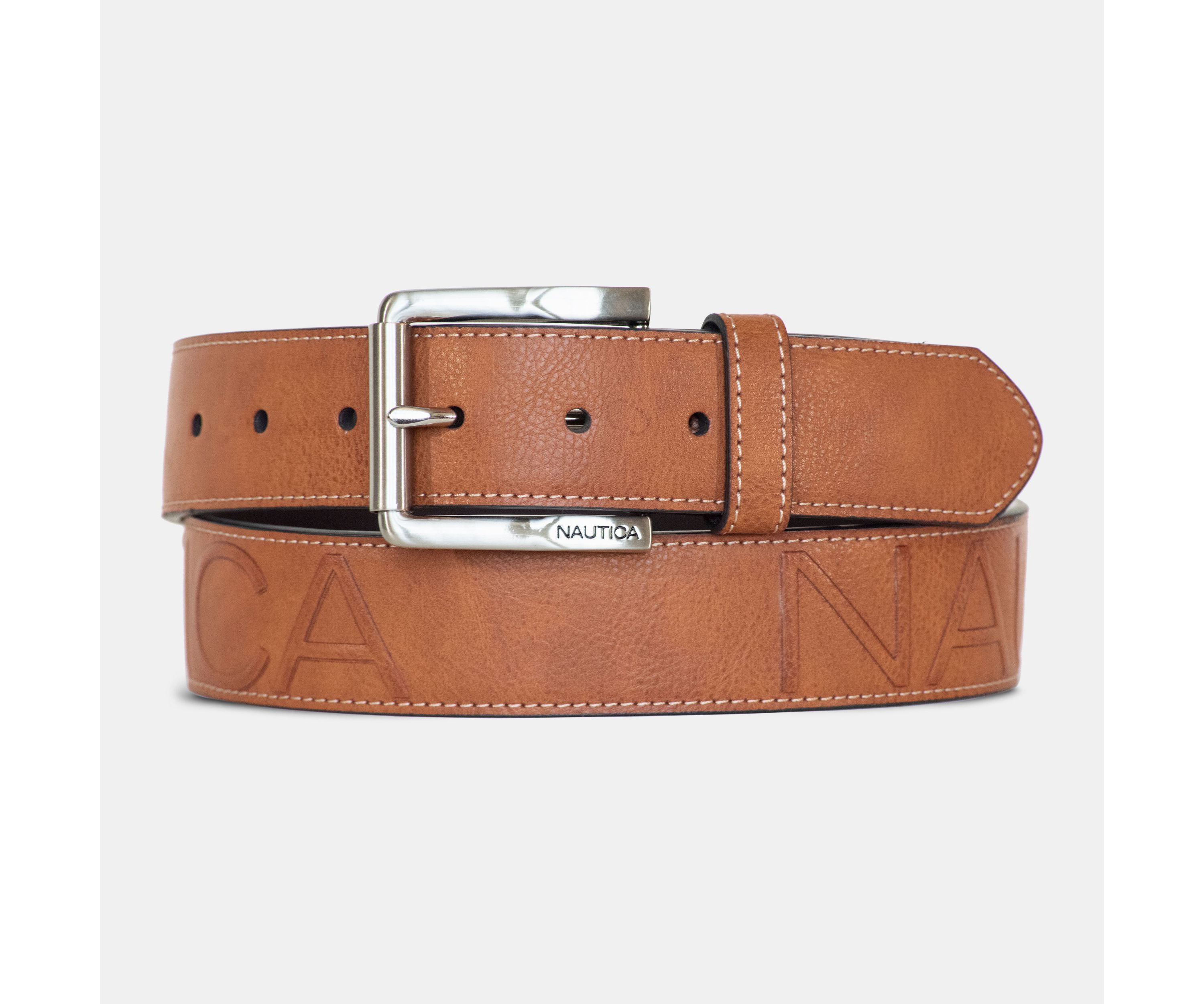 Embossed Logo Jean Belt