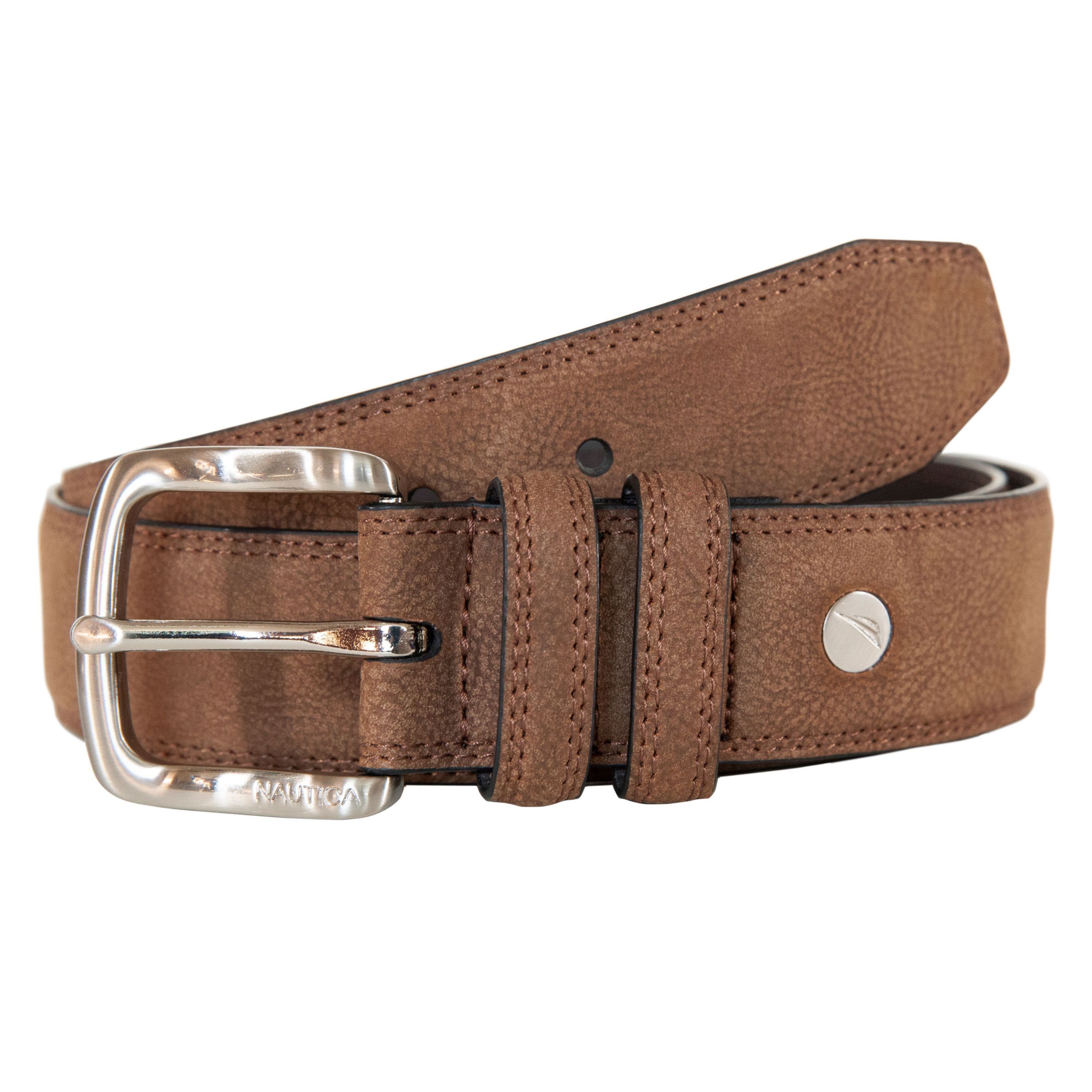 Casual Padded Leather Belt with Signature Ornament