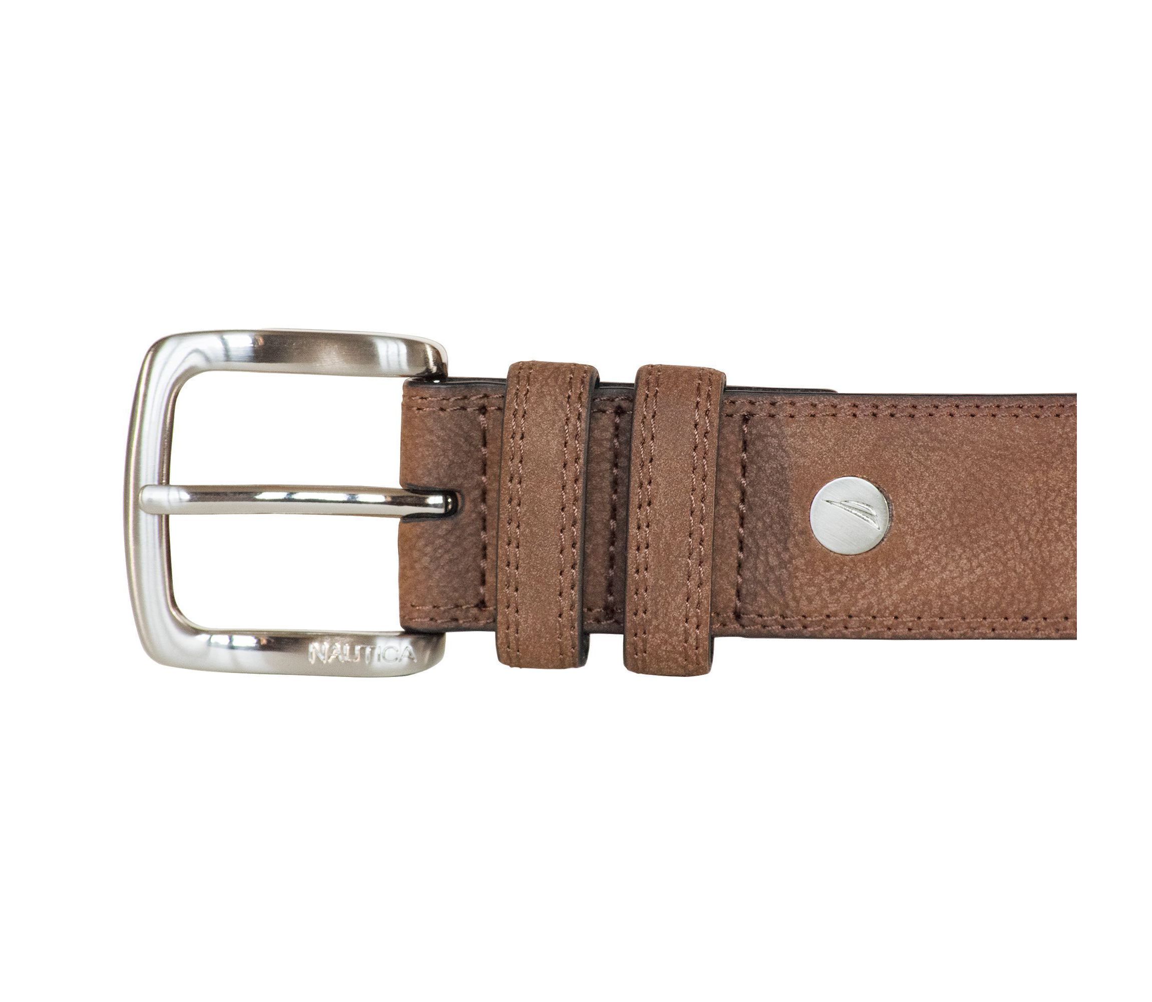 Casual Padded Leather Belt with Signature Ornament