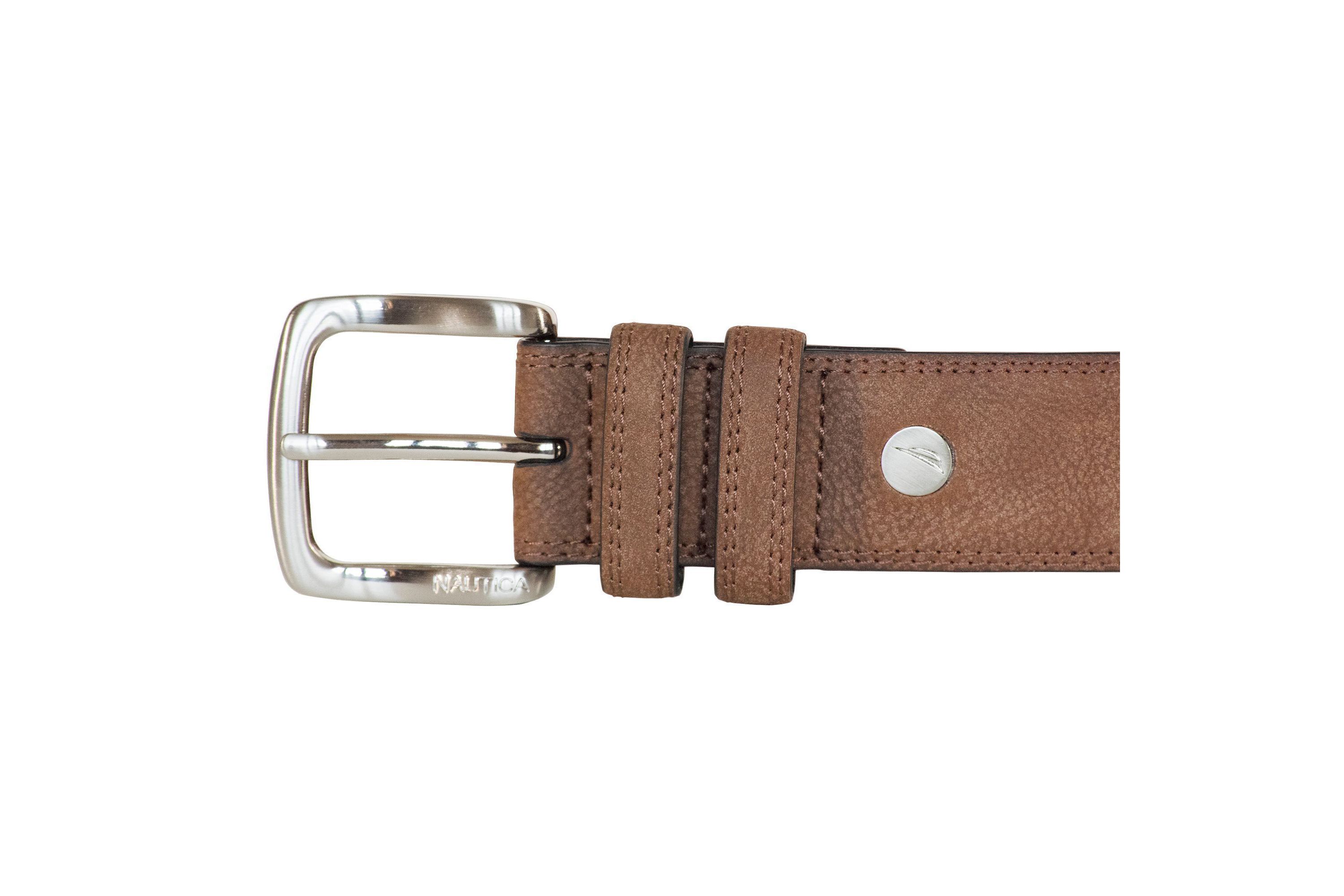 Casual Padded Leather Belt with Signature Ornament