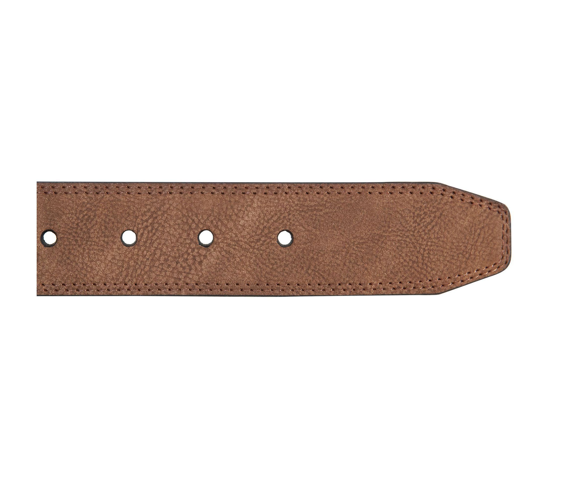 Casual Padded Leather Belt with Signature Ornament