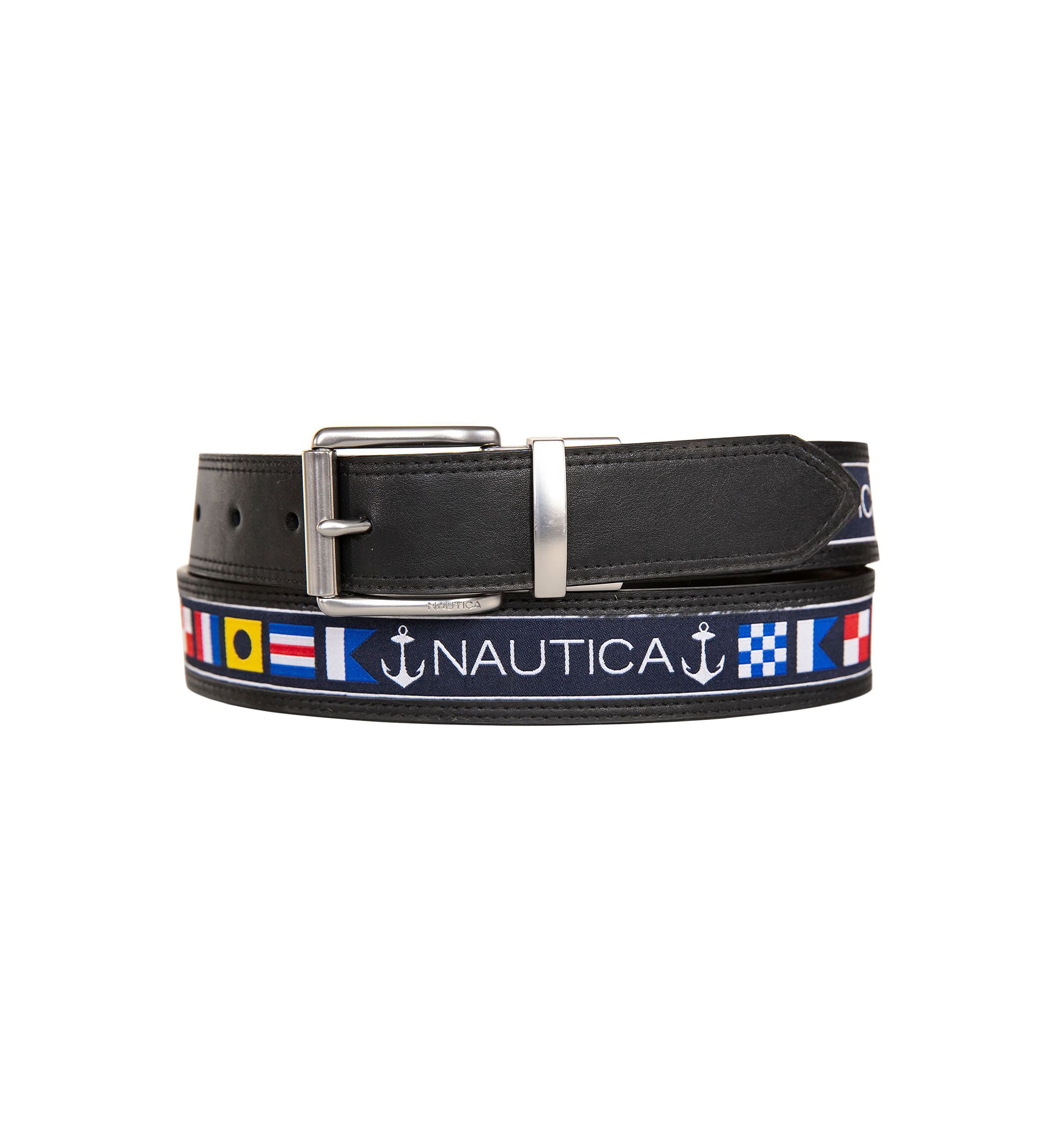 Reversible Belt w/ Flag Pattern