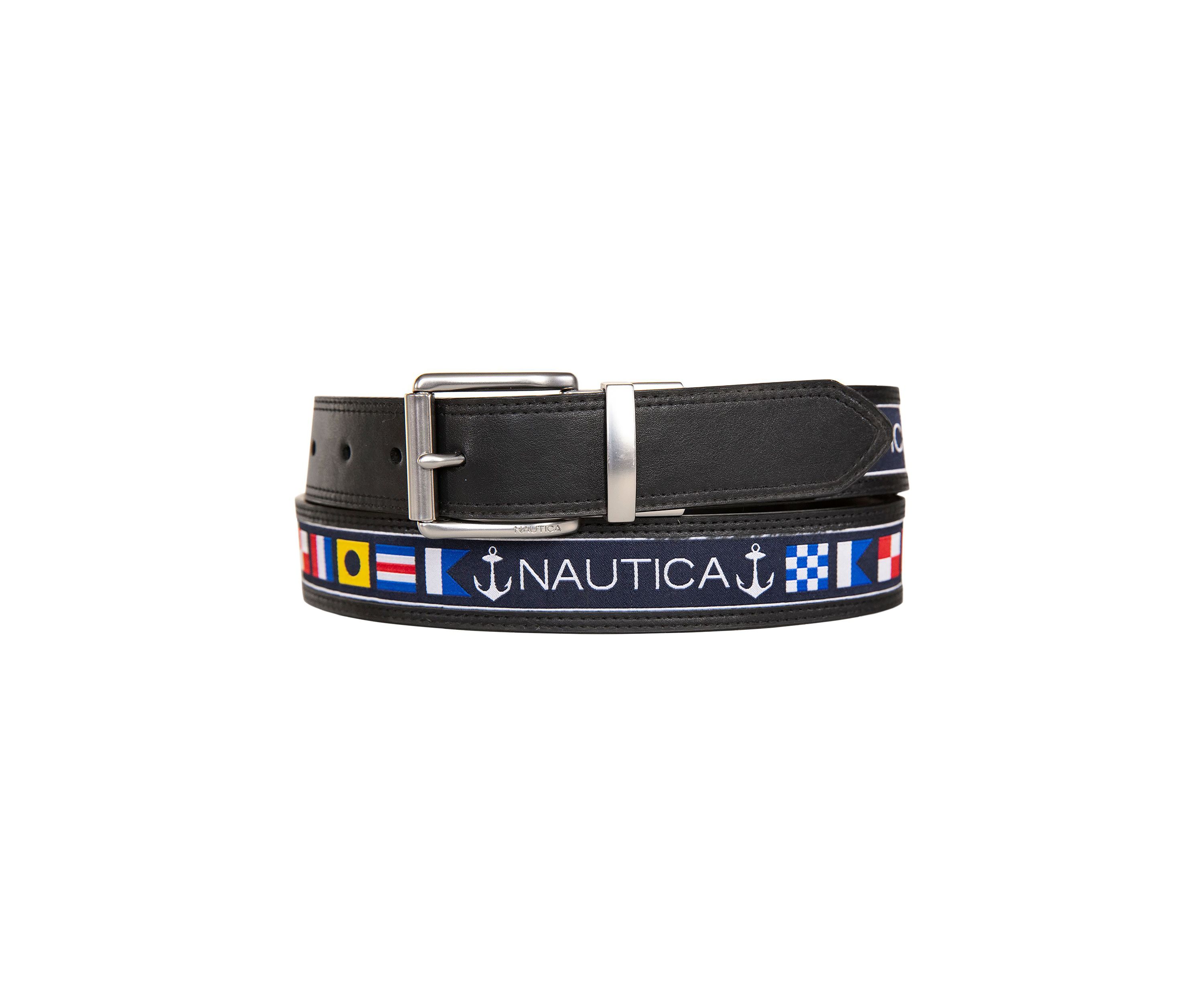 Reversible Belt w/ Flag Pattern