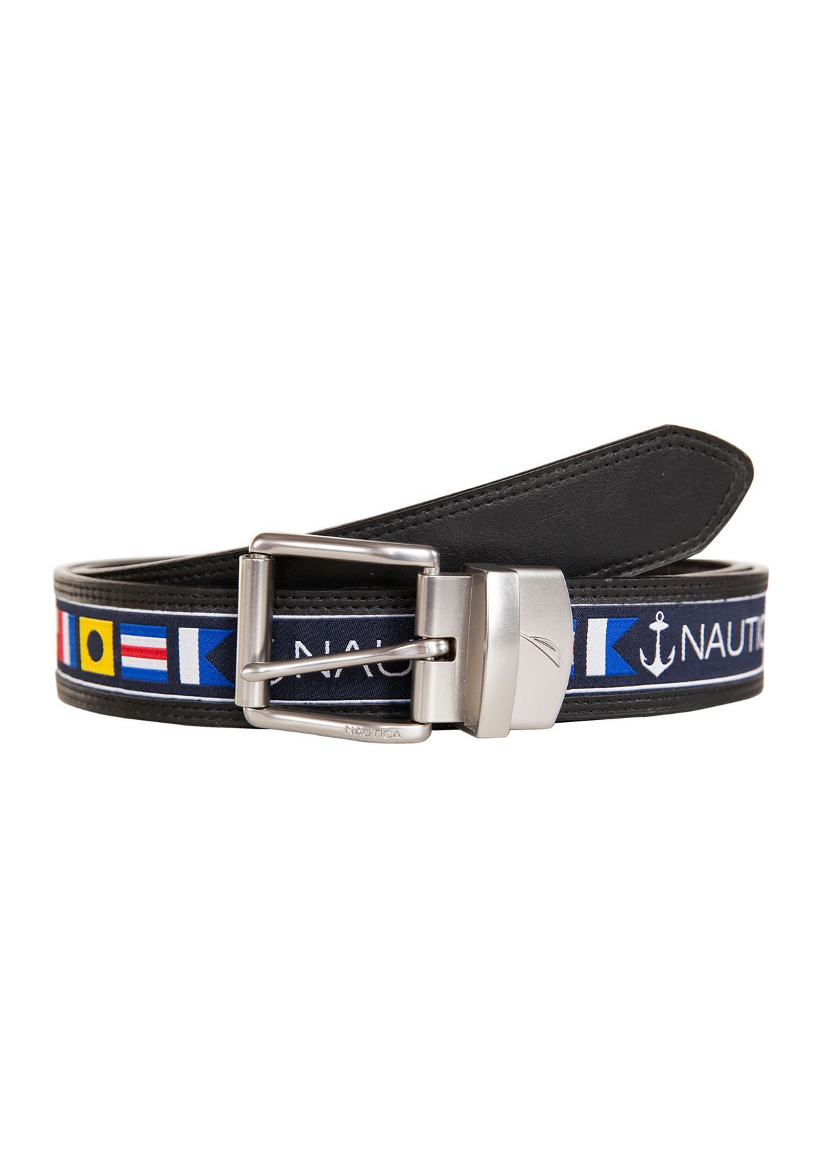 Reversible Belt w/ Flag Pattern